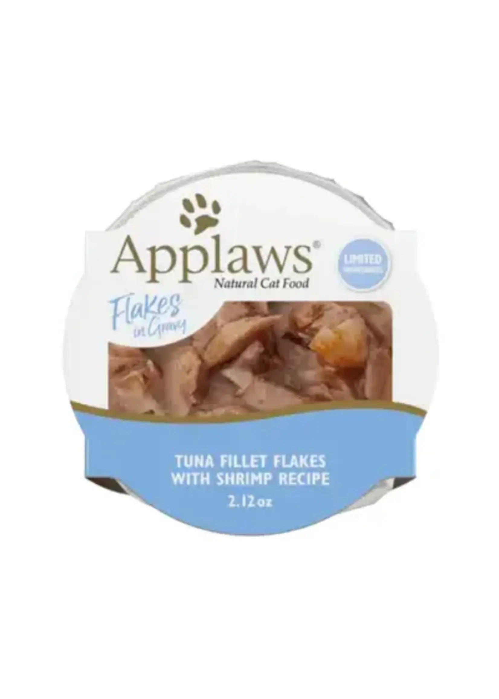 Applaws Applaws Cat Pots Tuna Fillet Flakes w/Shrimp in Gravy 60g single