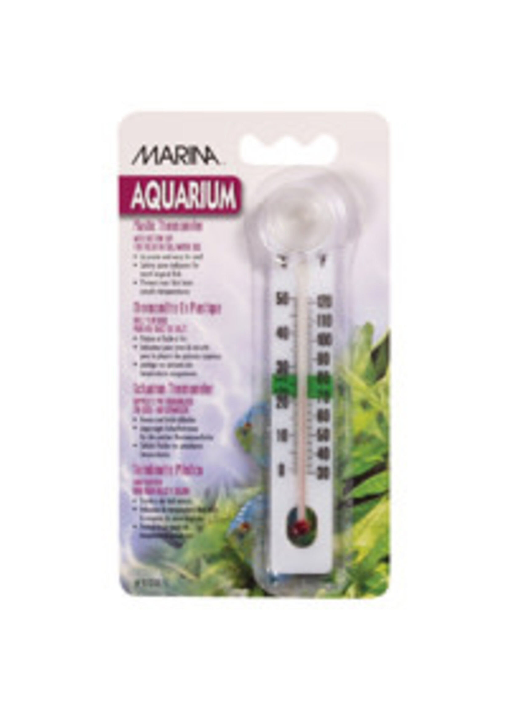 Marina Marina Liquid Crystal Plastic Thermometer-Centigrade-Fahrenheit