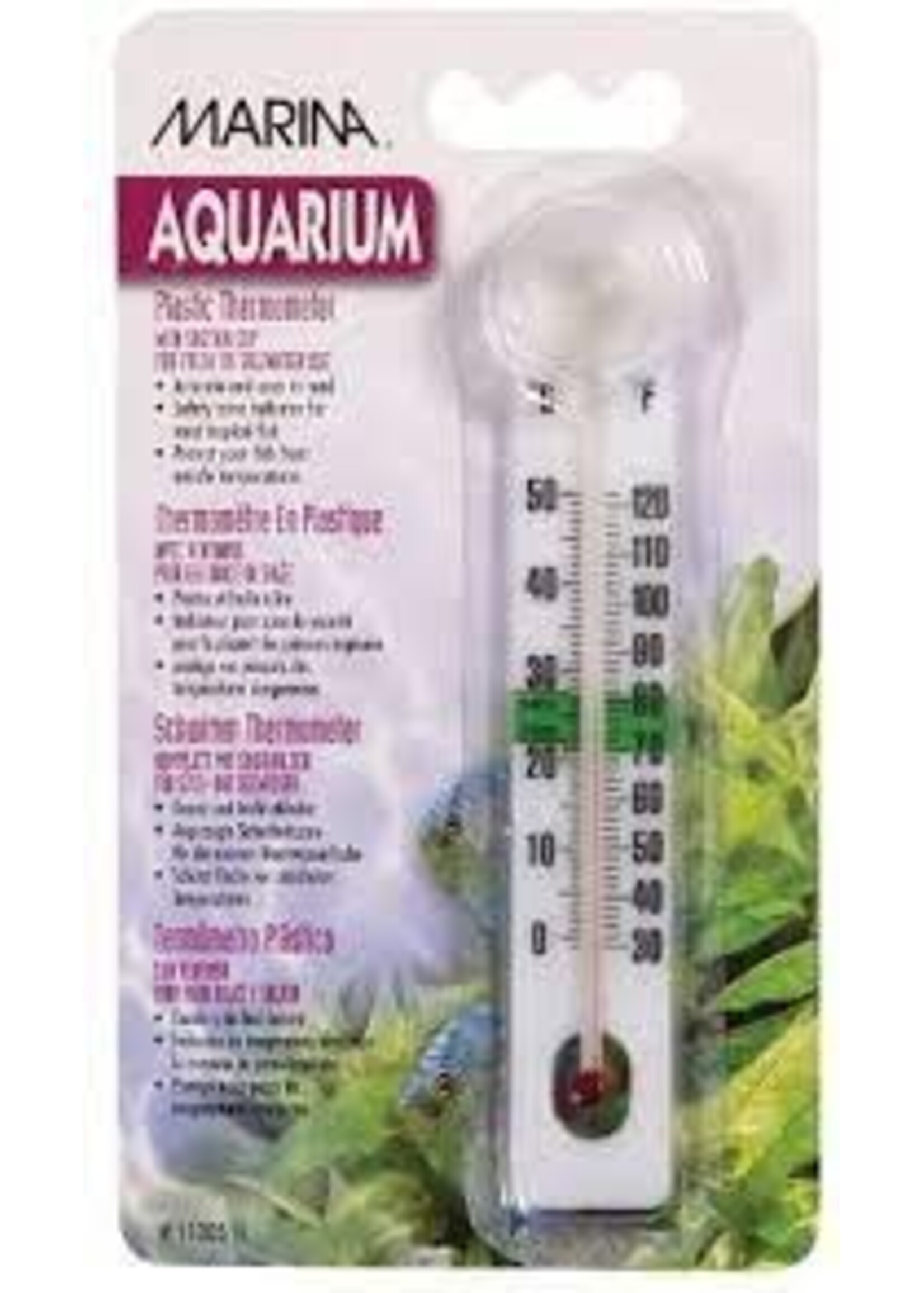 Marina Marina Liquid Crystal Plastic Thermometer-Centigrade-Fahrenheit