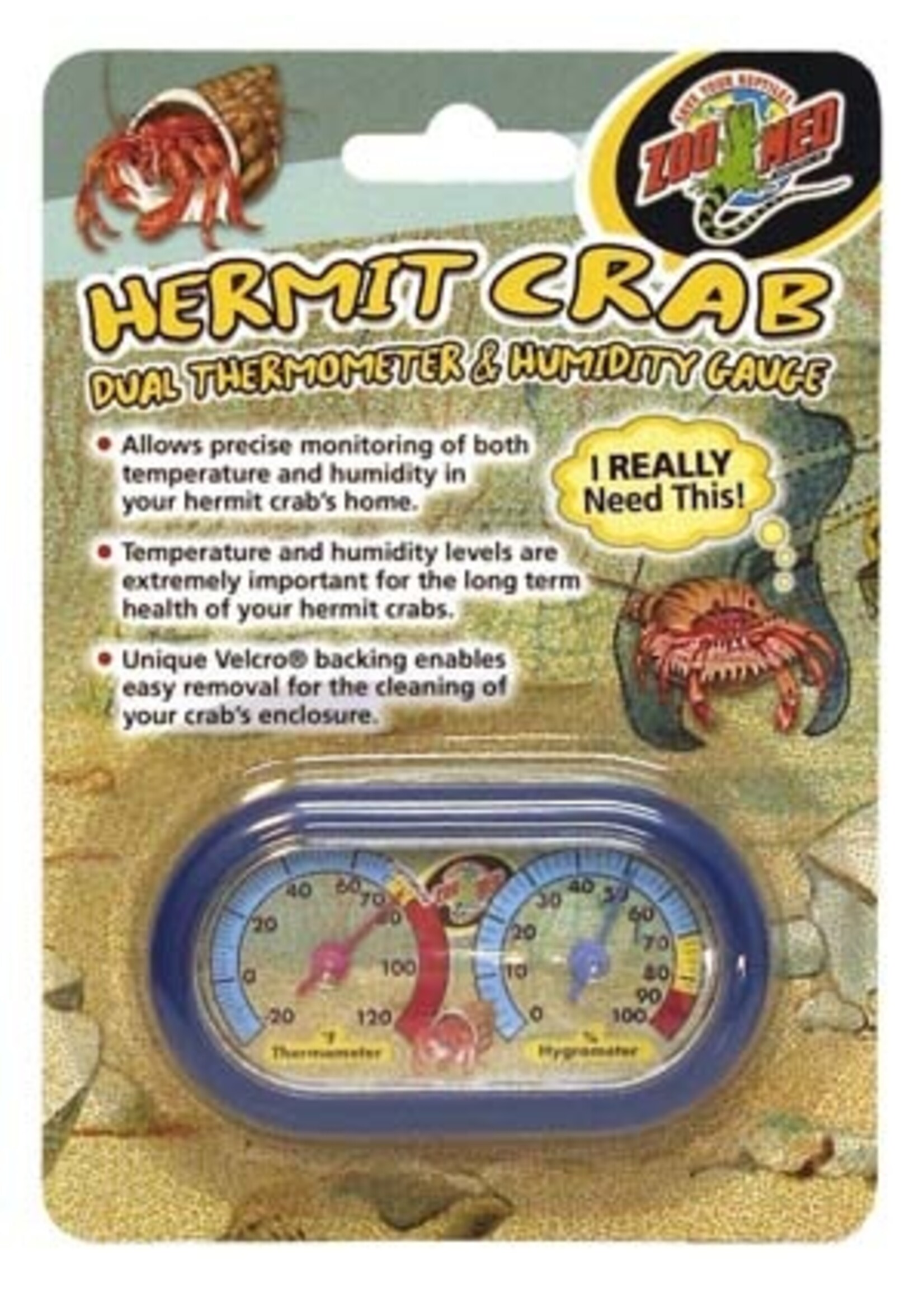 Zoo Med Zoo Med Hermit Crab Thermometer/Humidity Guage