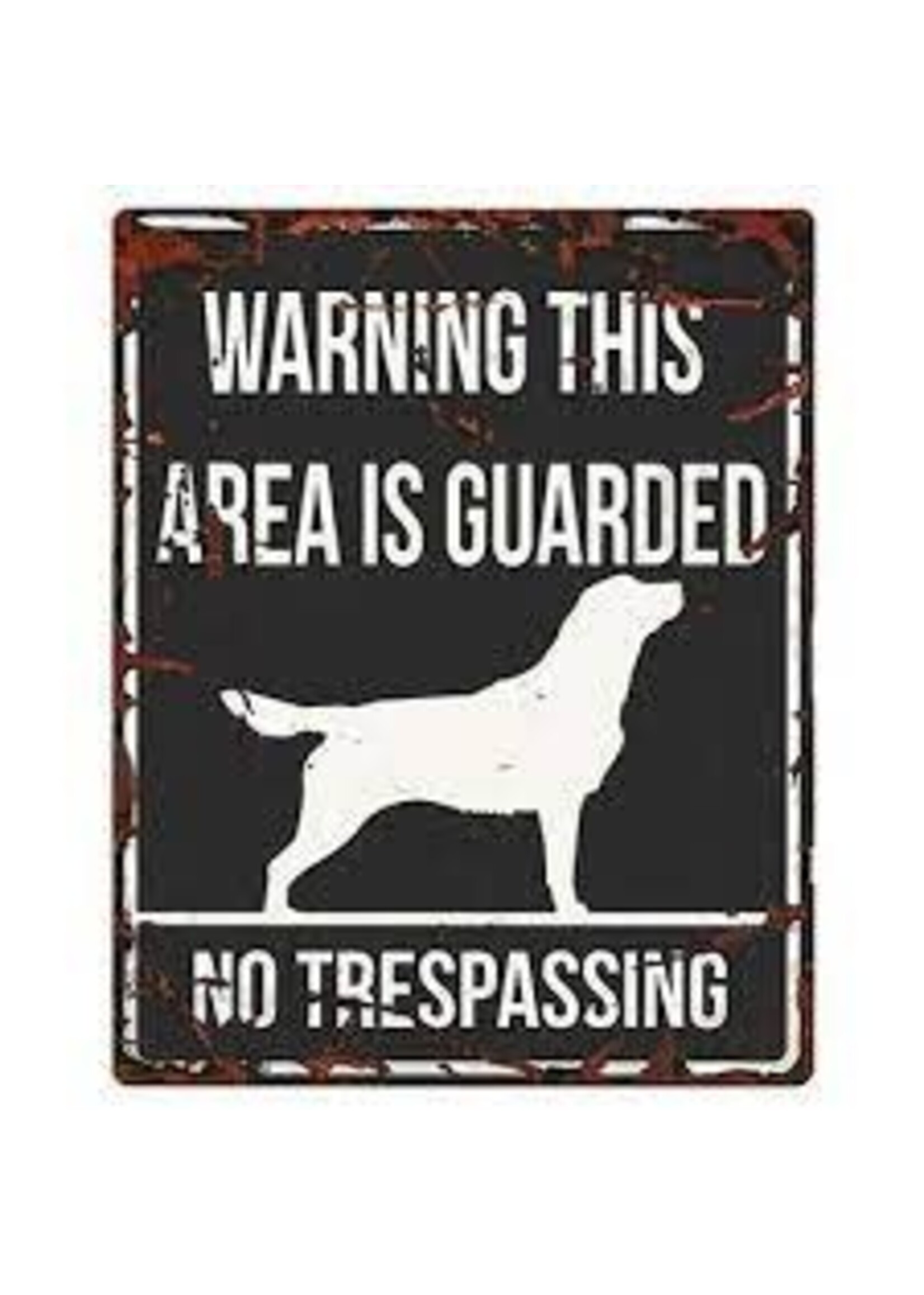 D&D Home Collection Warning Sign Square