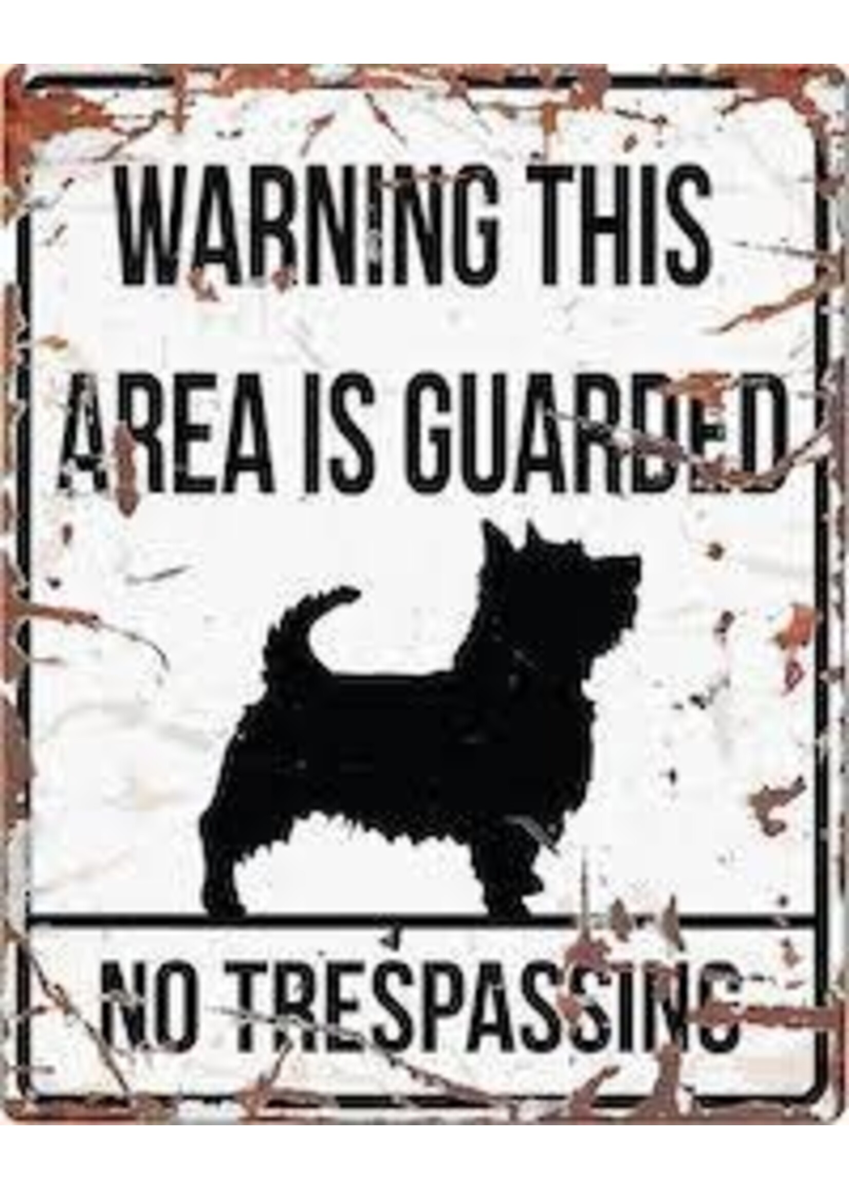 D&D Home Collection Warning Sign Square