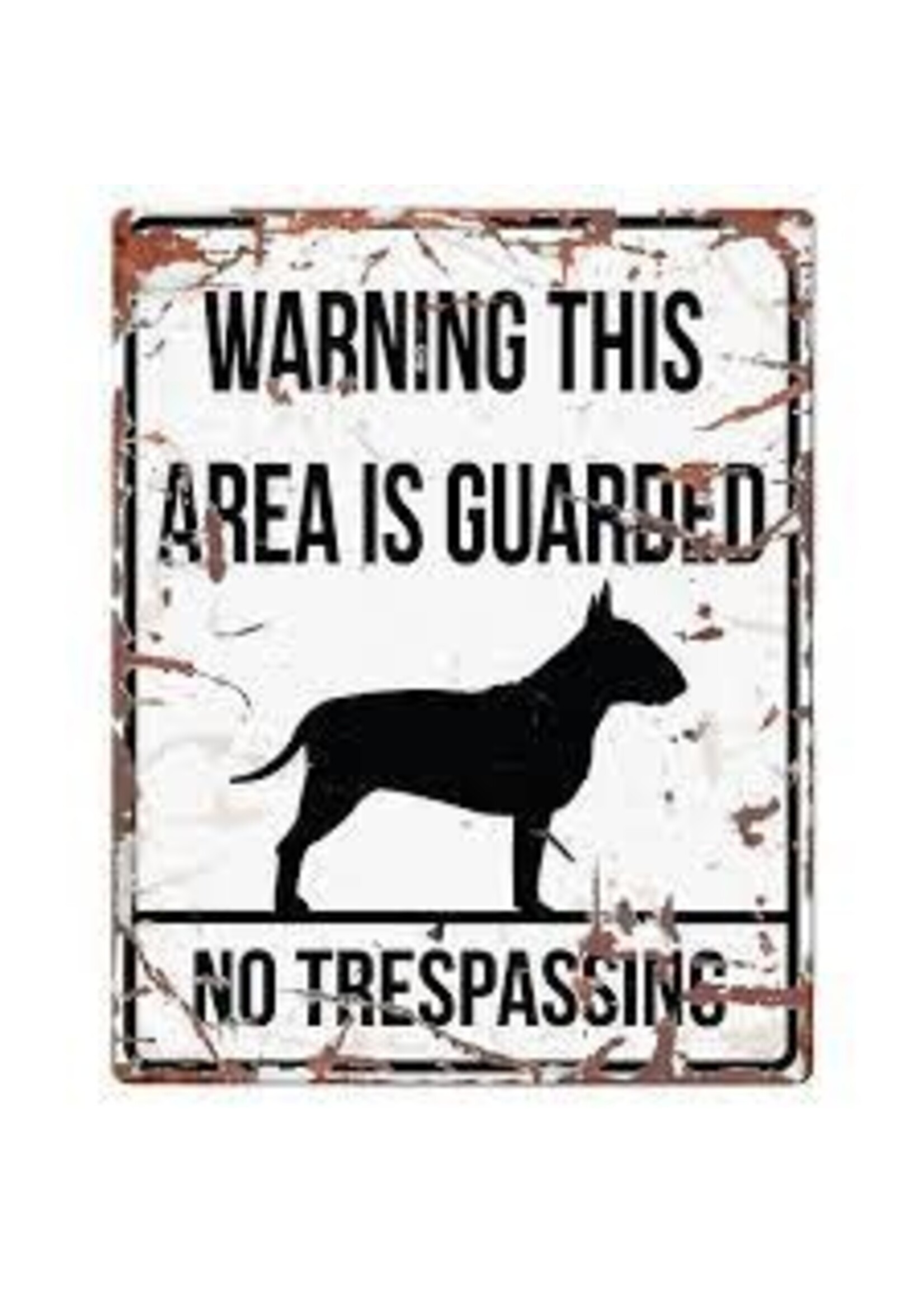 D&D Home Collection Warning Sign Square