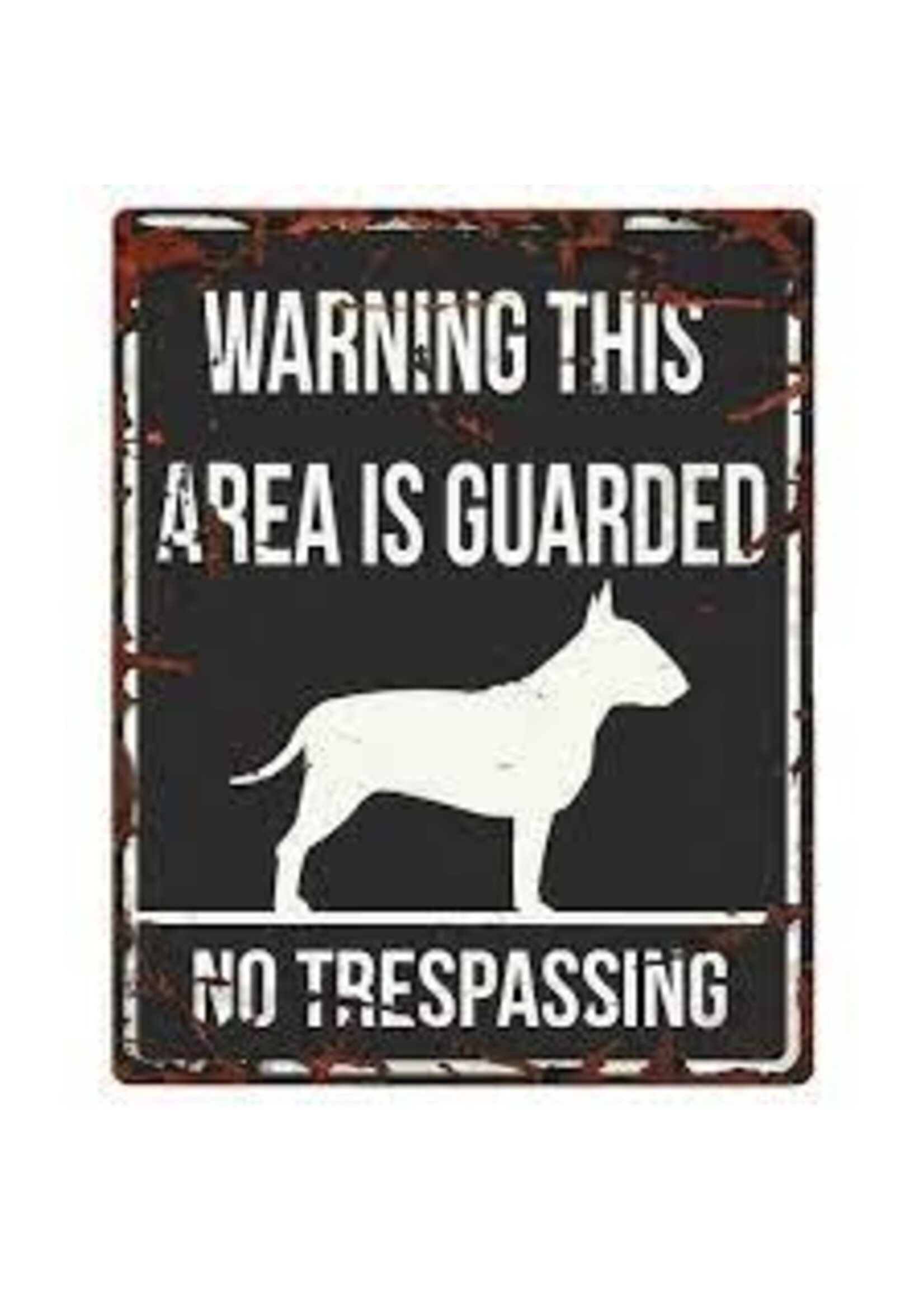 D&D Home Collection Warning Sign Square