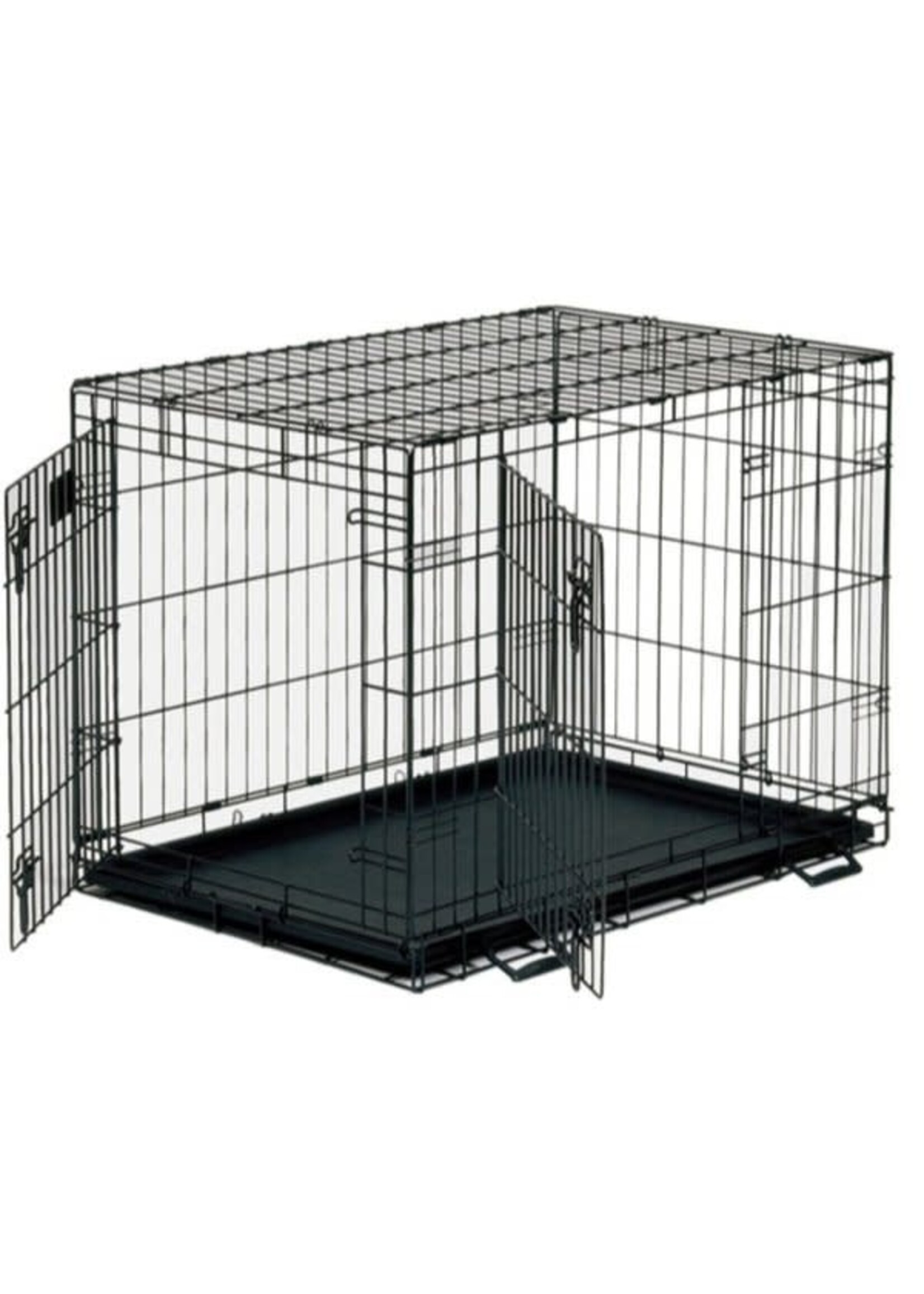 Unleashed Double Door Crate Black