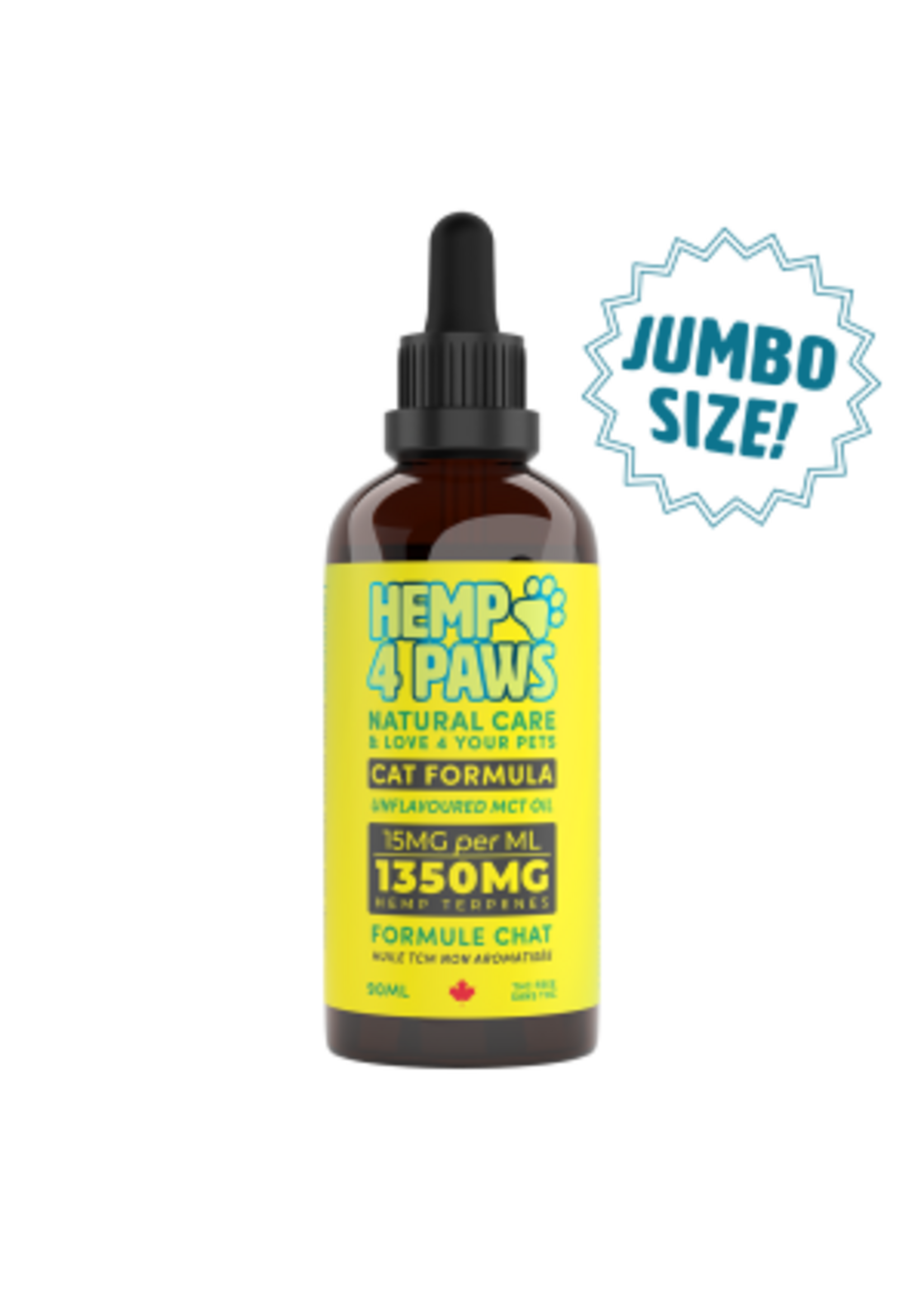 Hemp 4 Paws Hemp 4 Paws Cat Formula 1350MG 90ml Unflavoured