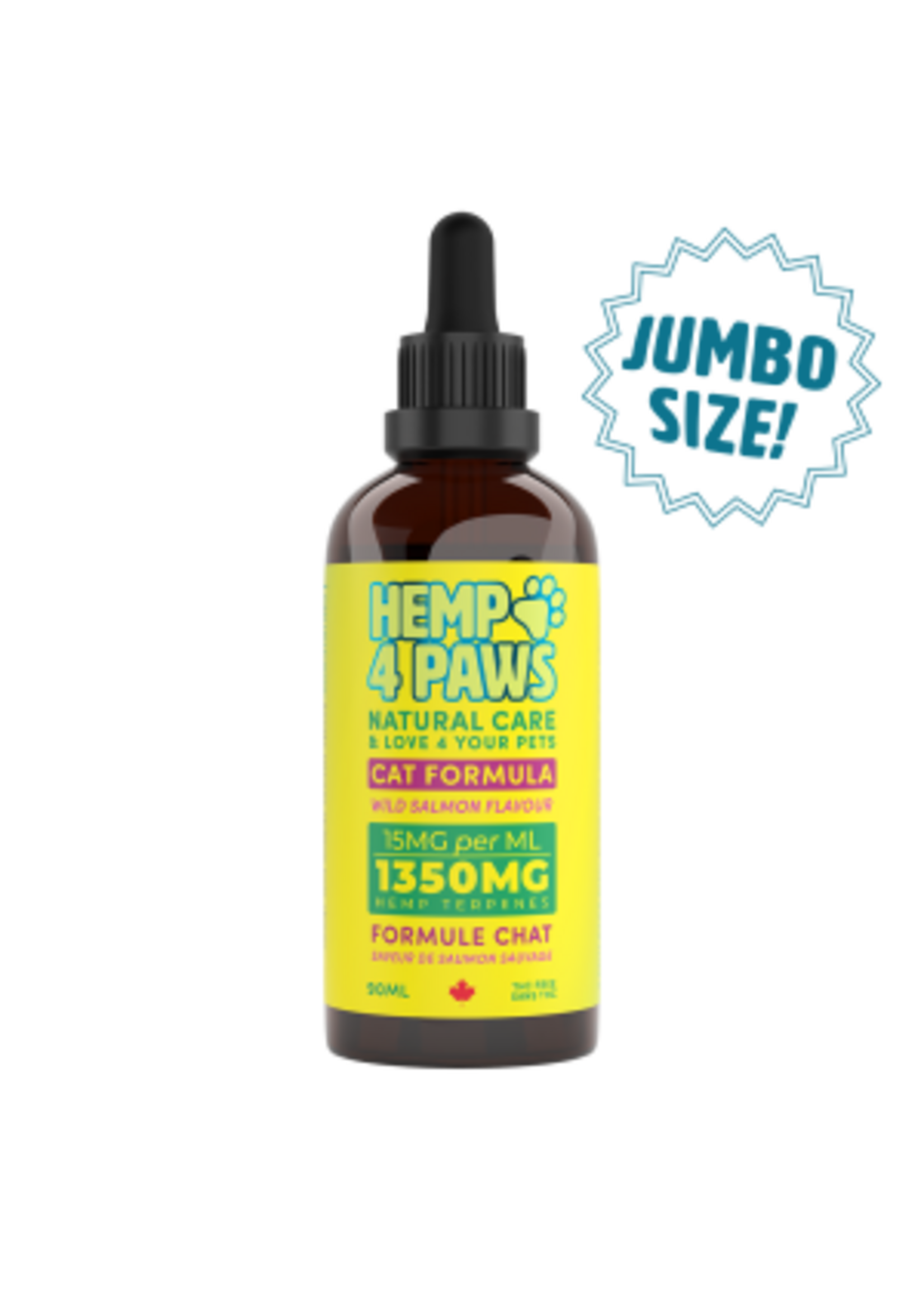 Hemp 4 Paws Hemp 4 Paws Cat Formula 1350MG 90ml Salmon Flavor