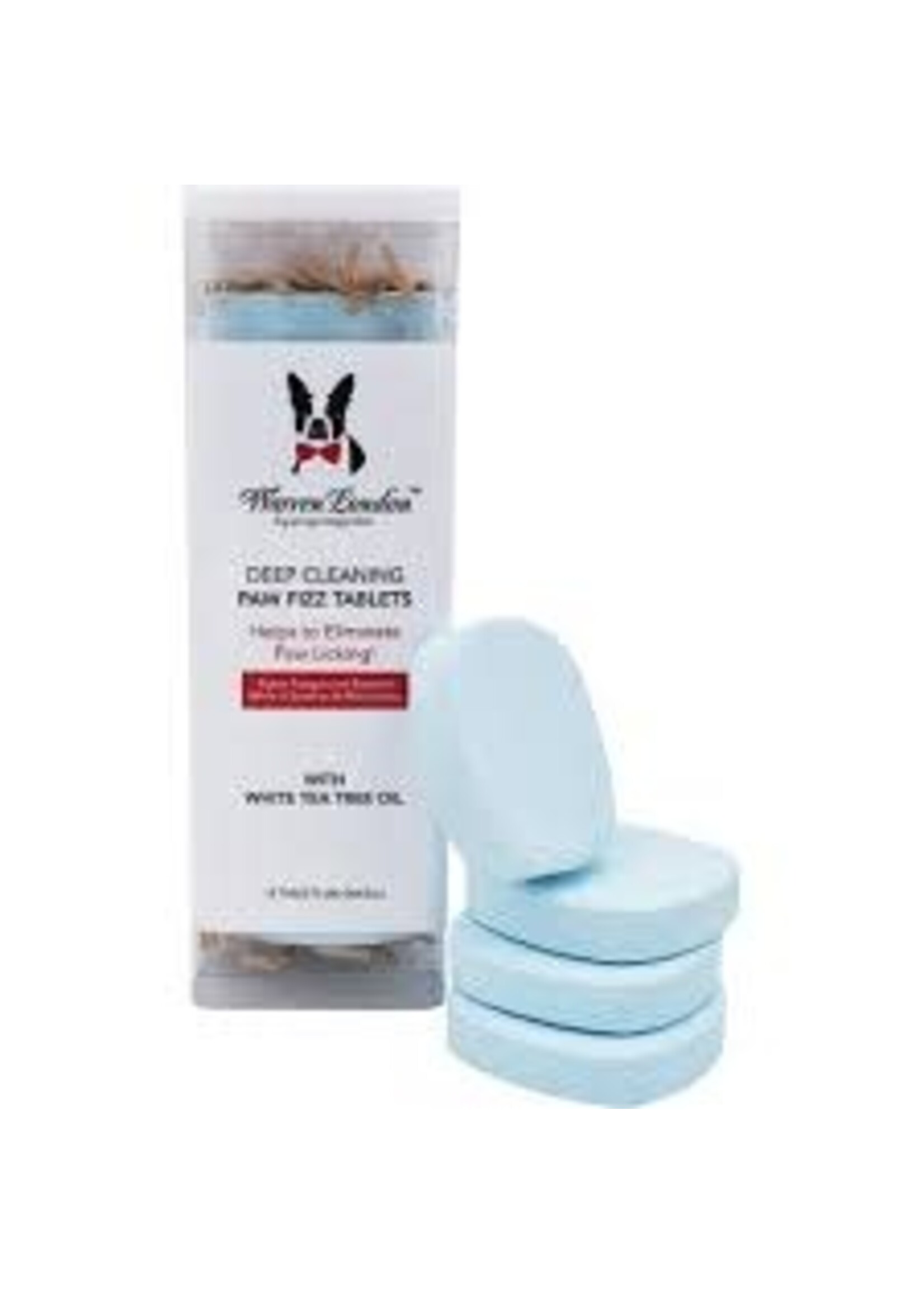 Warren London Deep Cleaning Paw Fizz Tablets w/White Tea Tree Oil 12Tablets
