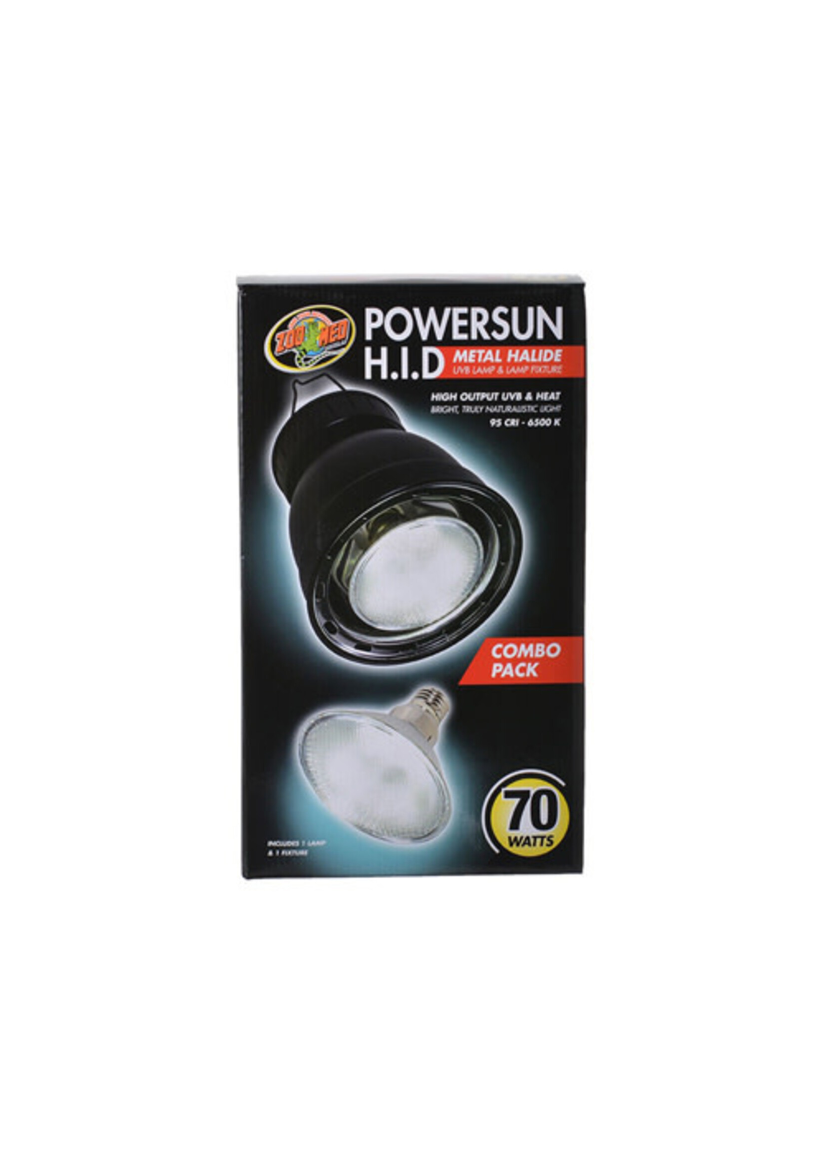 Zoo Med Zoo Med Powersun H.I.D 70watt Lamp & Fixture Combo