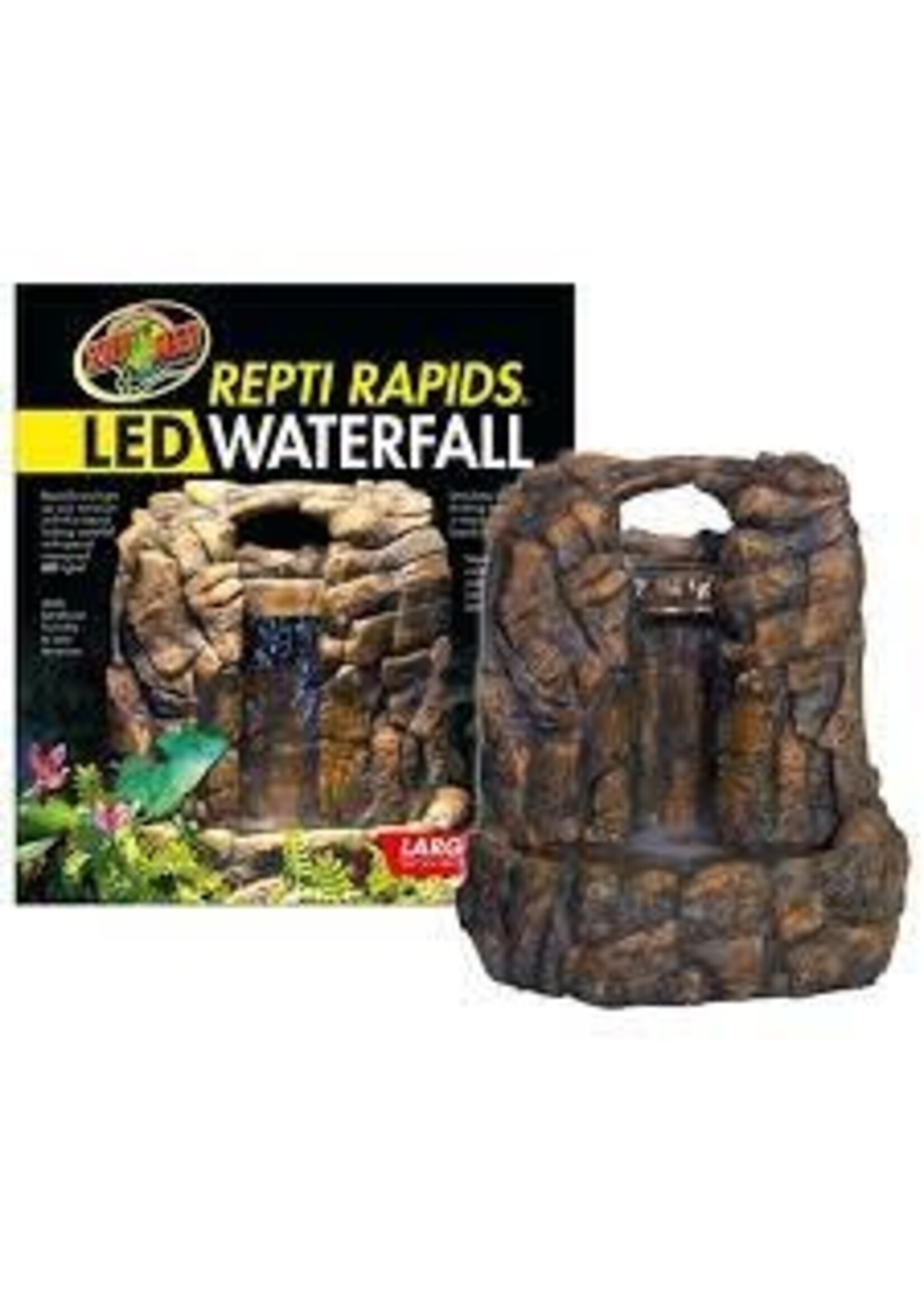 Zoo Med Zoo Med Repti Rapids LED Waterfall Rock Large 15.5 x 12.5 x 16"