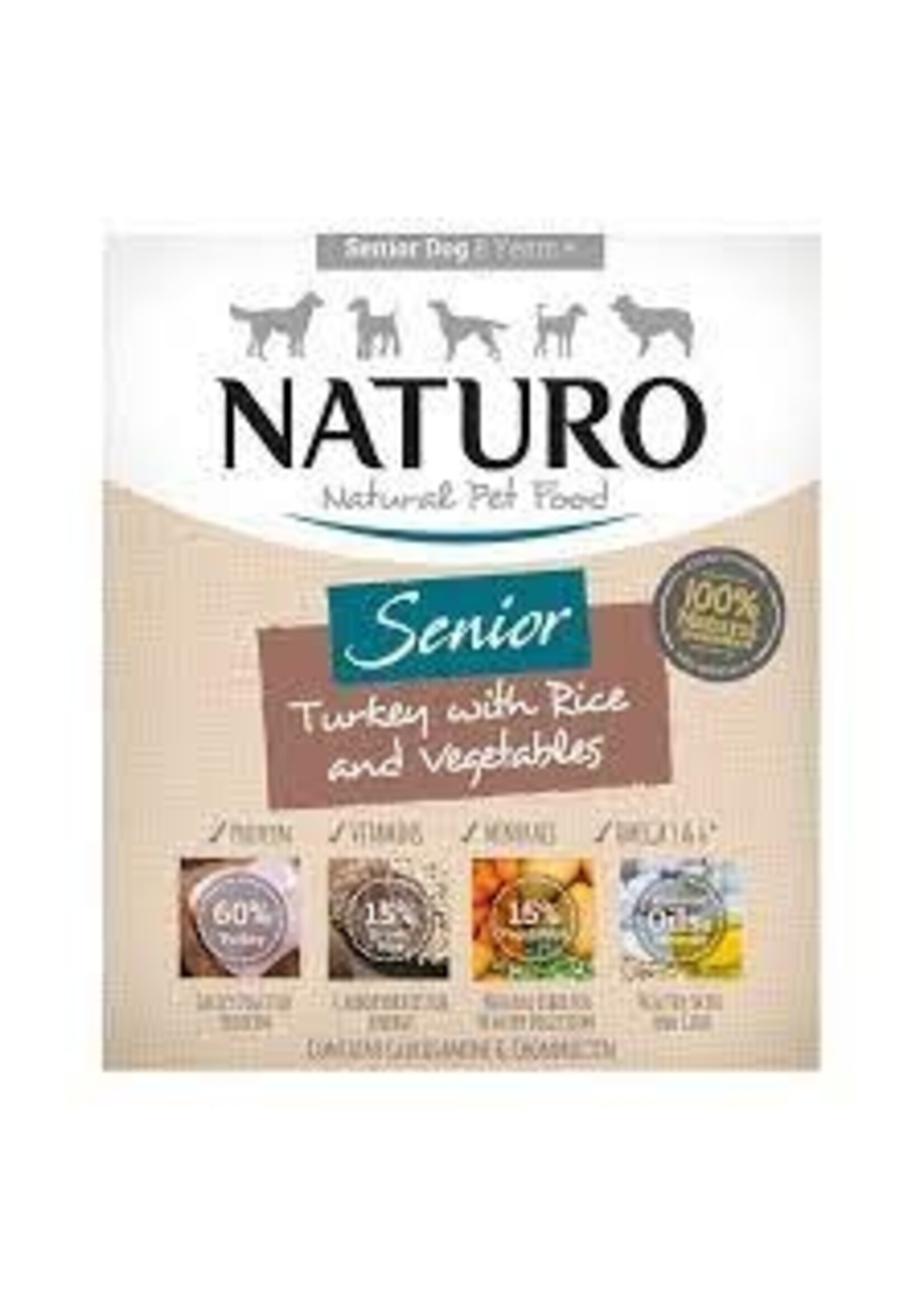 Naturo Naturo Dog Senior Turkey & Rice w/ Vegetables 400g