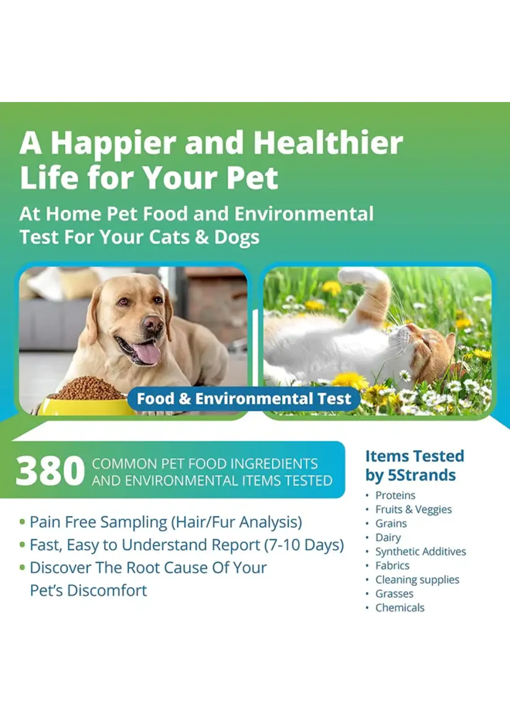 5Strands 5Strands Pet Food & Environmental Intolerance Test