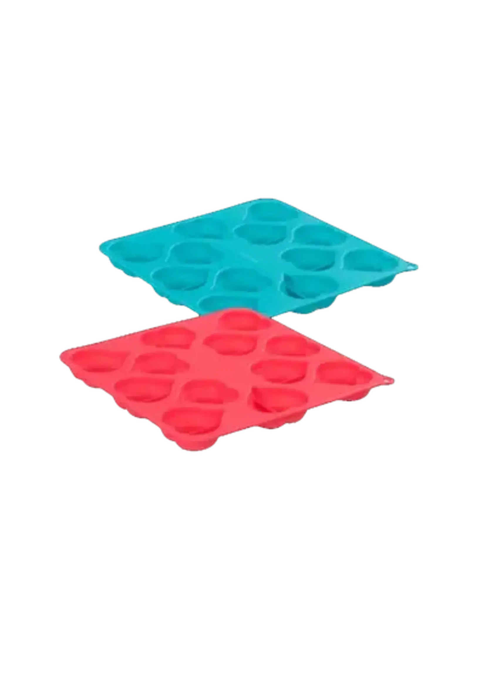 Messy Mutts Messy Mutts 2 Pack Silicone Bake & Freeze Treat Making Mold 12 x 1oz Heart