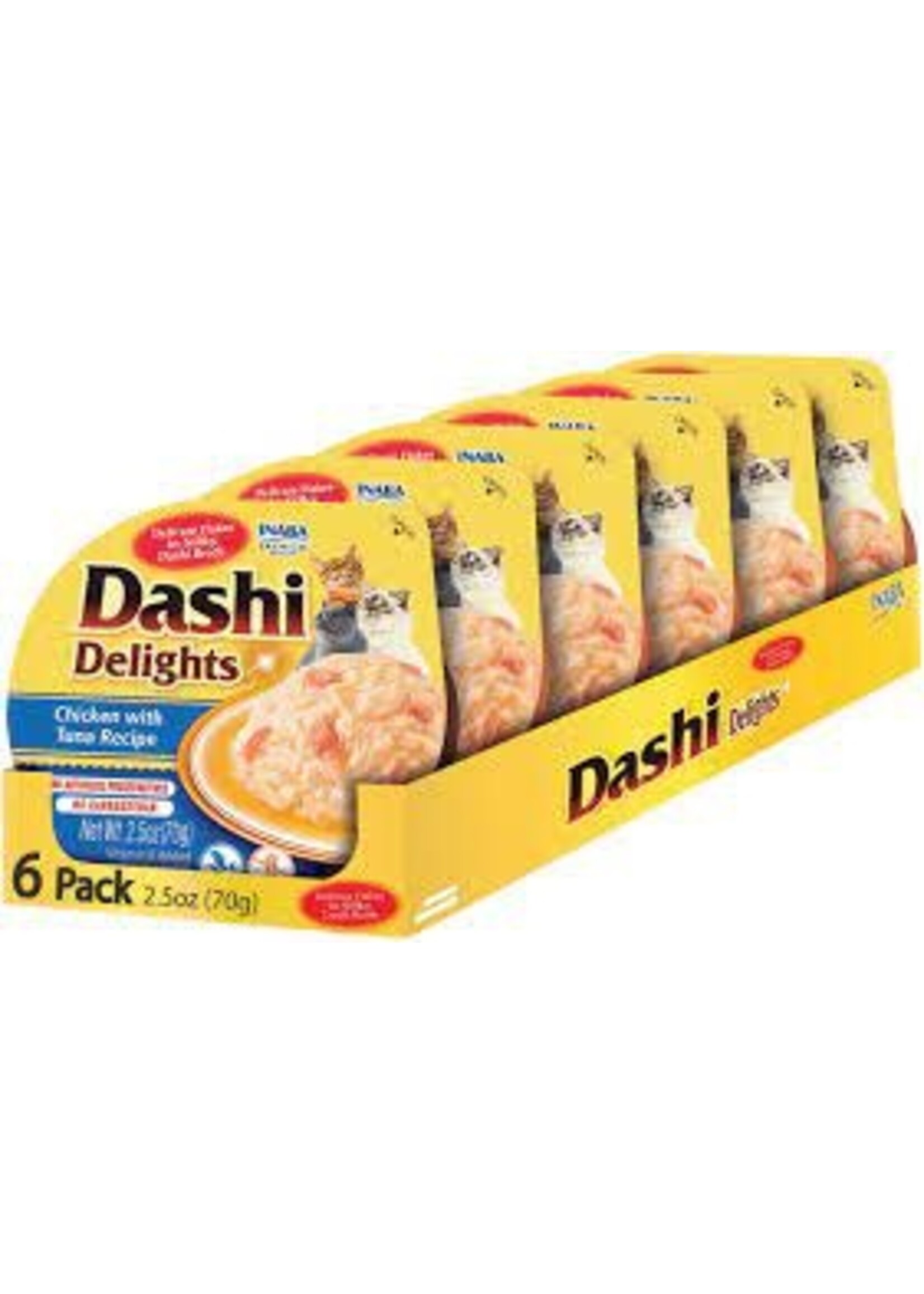 Inaba Inaba Dashi Delights Chicken w/ Tuna 2.5oz x 6 pack