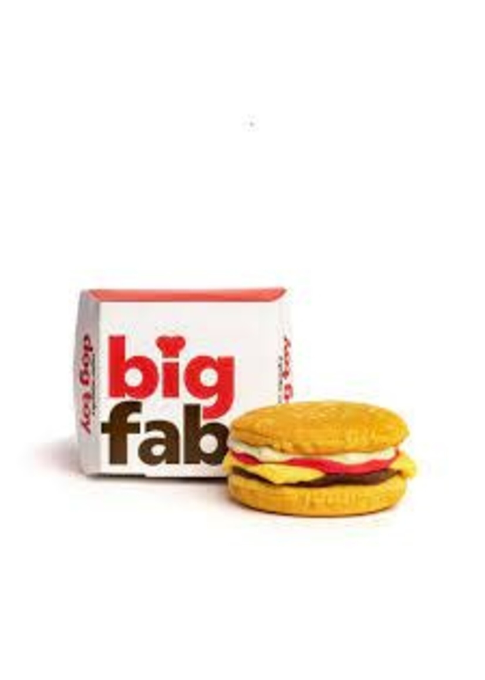 Fabdog Fabdog Foodies Cheeseburger Super-Squeaker Toy