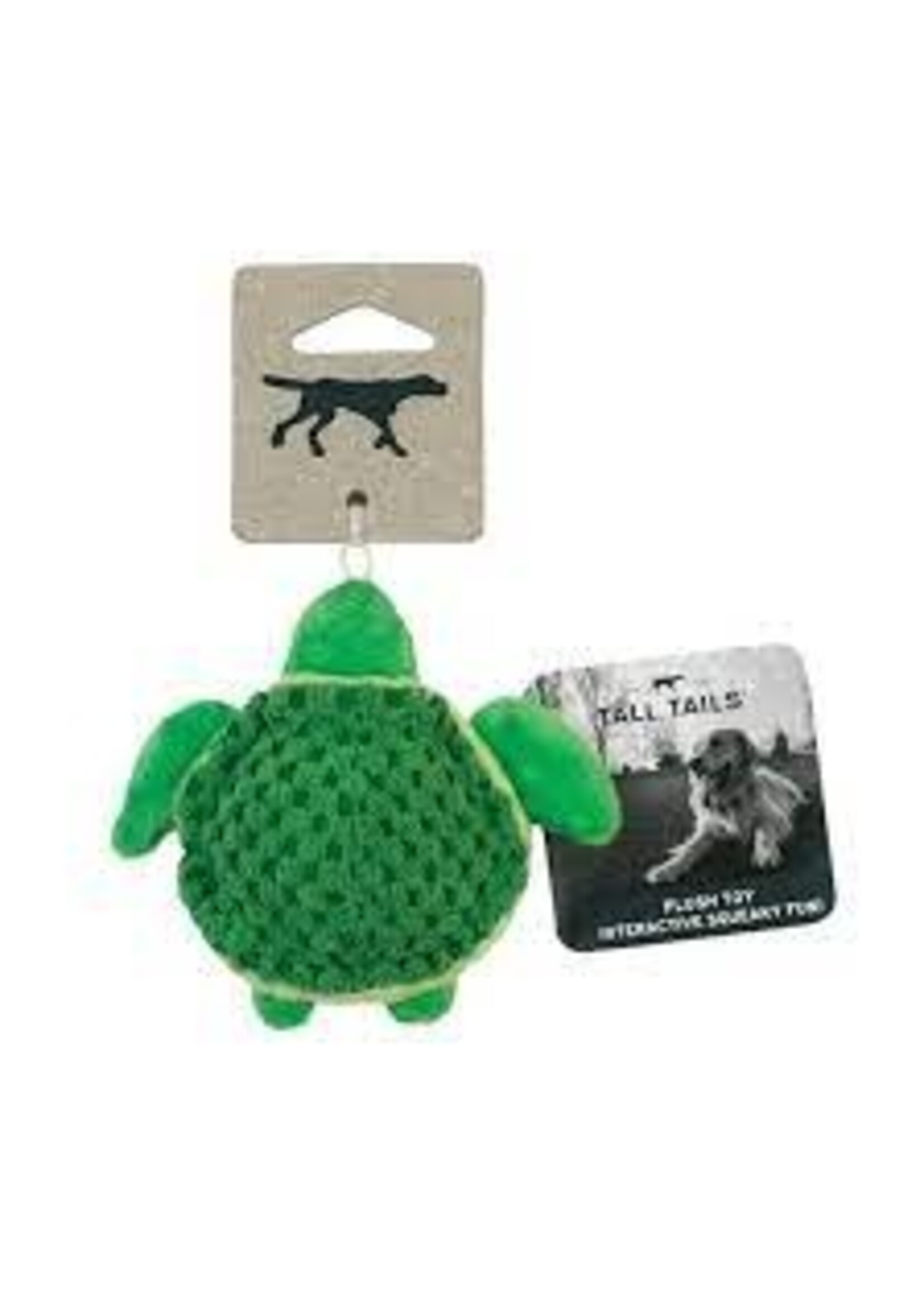 Tall Tails Tall Tails Plush Turtle Squeaker Toy 4in