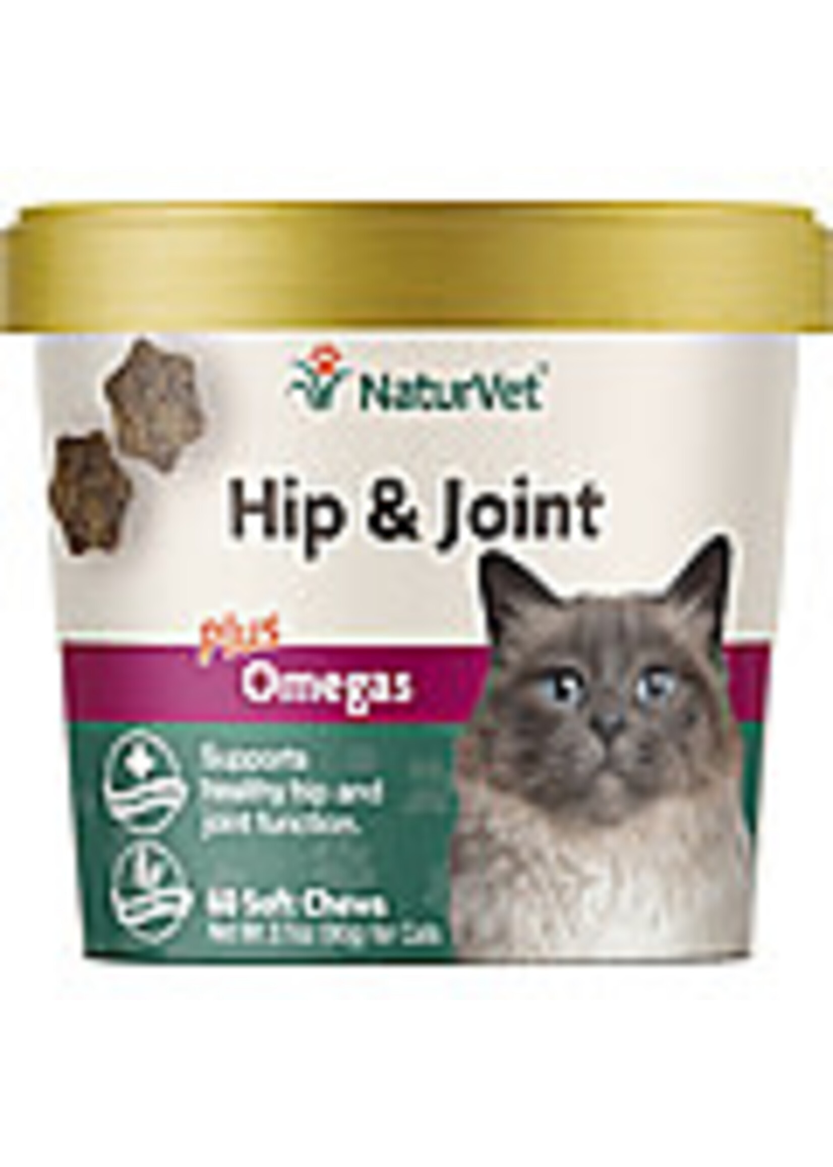 NaturVet NaturVet Cat Soft Chew Hip & Joint + Omega 60ct