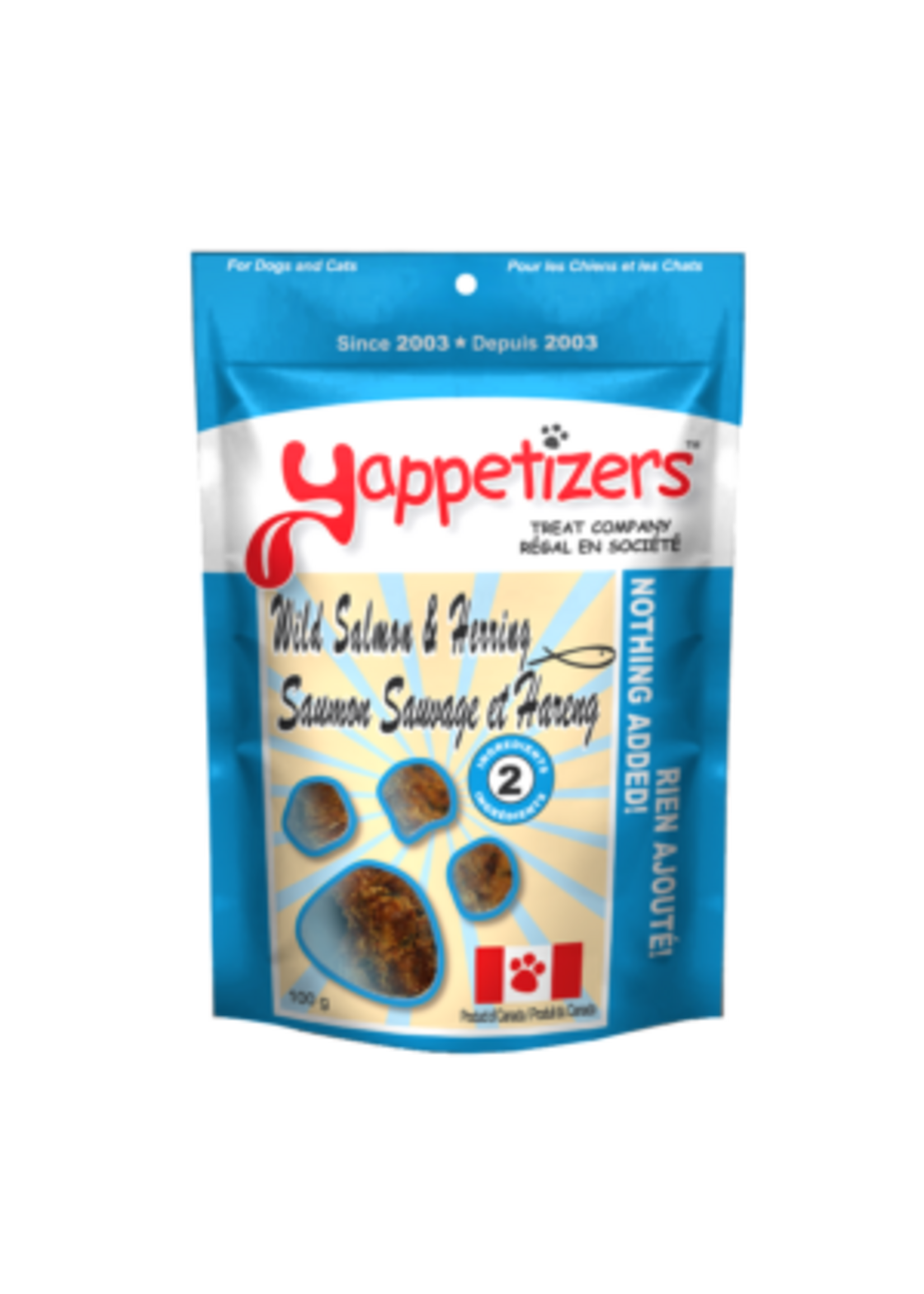 Yappetizers Yappetizers Dehyrated Salmon & Herring Dog Treats 85g