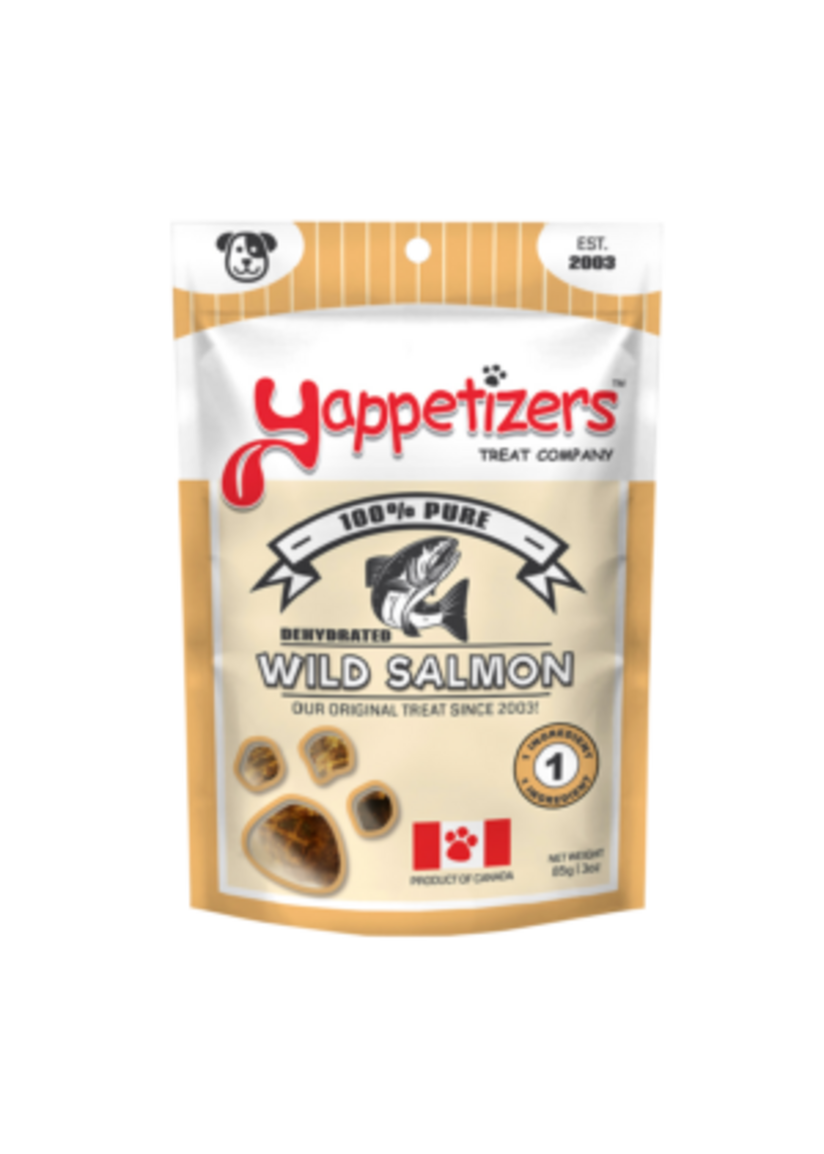 Yappetizers Yappetizers Dehydrated Wild Salmon Dog Treats 85g