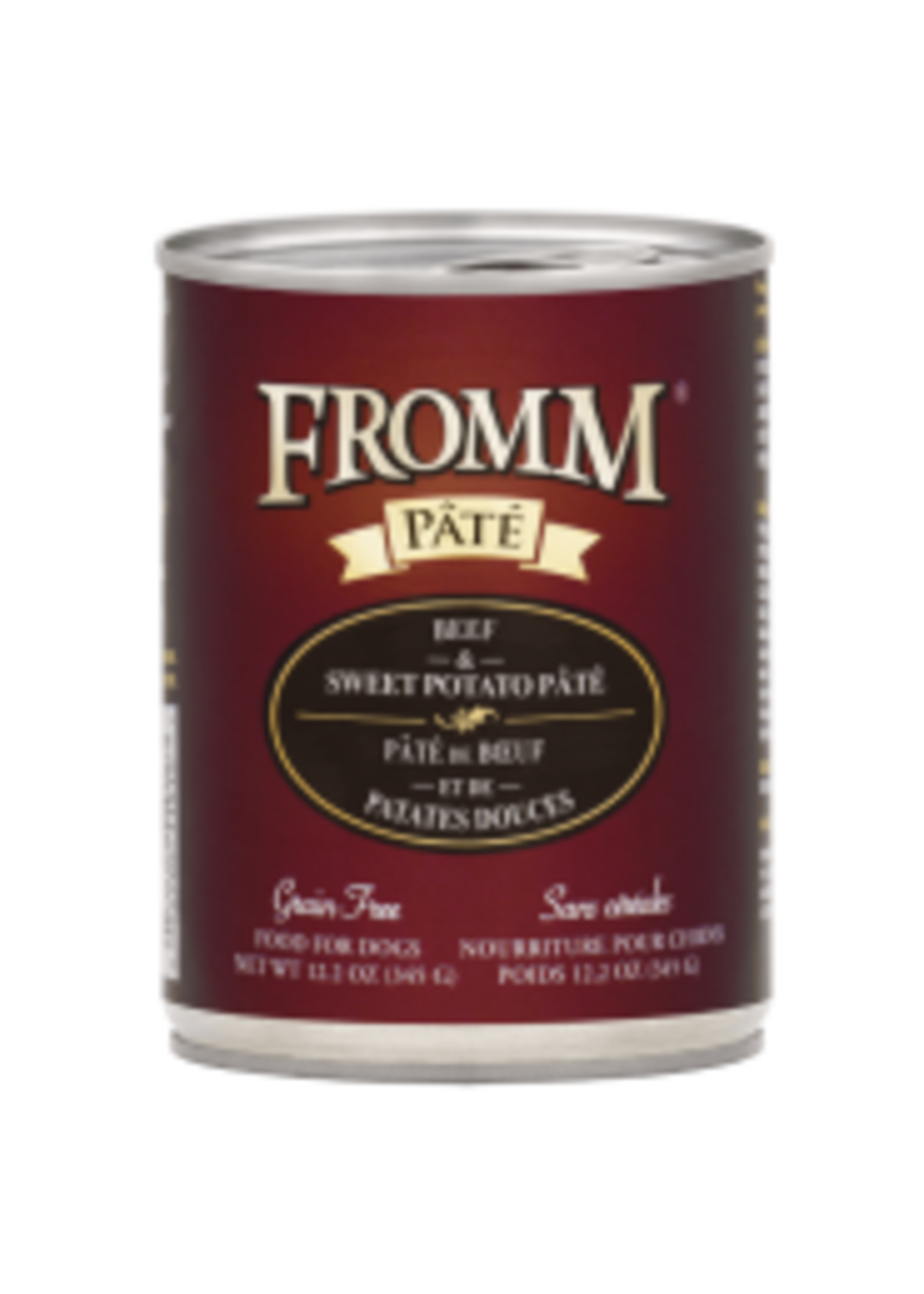 Fromm Family Pet Food Fromm Dog GF Beef & Sweet Potato Pate 12.2oz  single