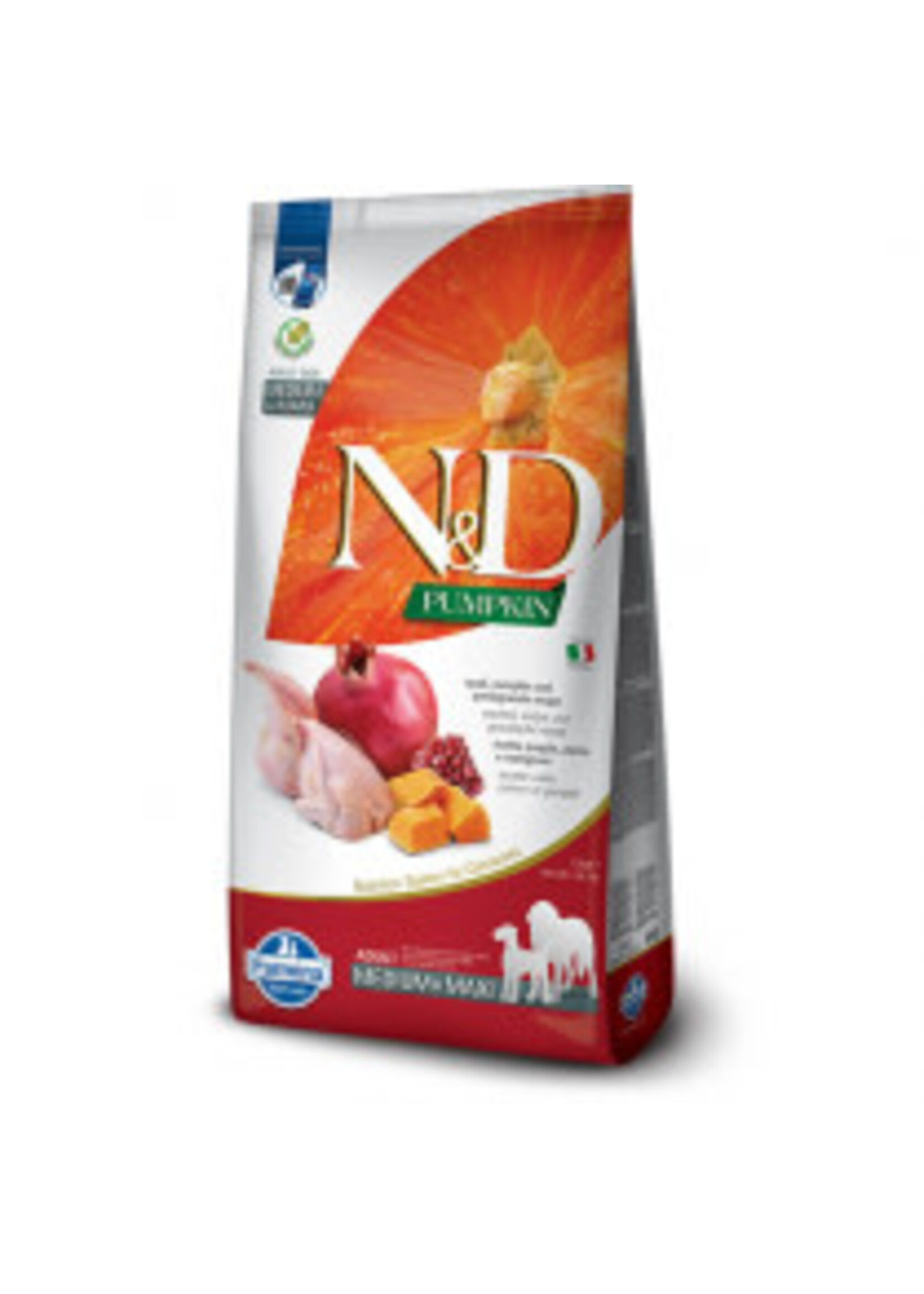Farmina Farmina N&D Pumpkin Dog Quail & Pomegranate Med/Maxi 12kg