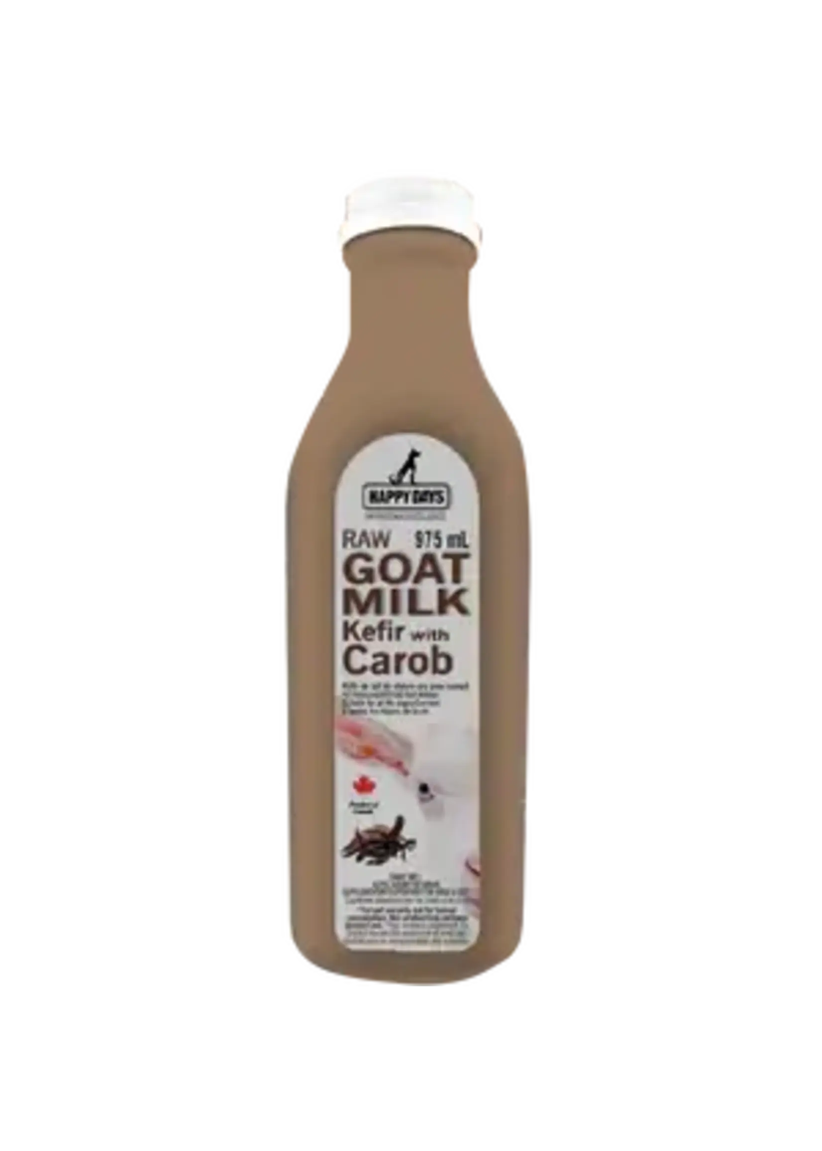 Happy Days Dairies Happy Days Raw Goat Milk Kefir w/ Carob 975 ml