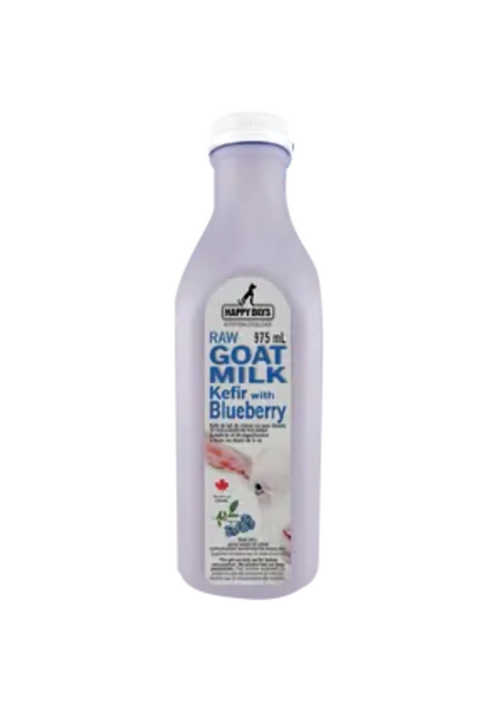 Happy Days Dairies Happy Days Raw Goat Milk Kefir w/ Blueberry 975 ml