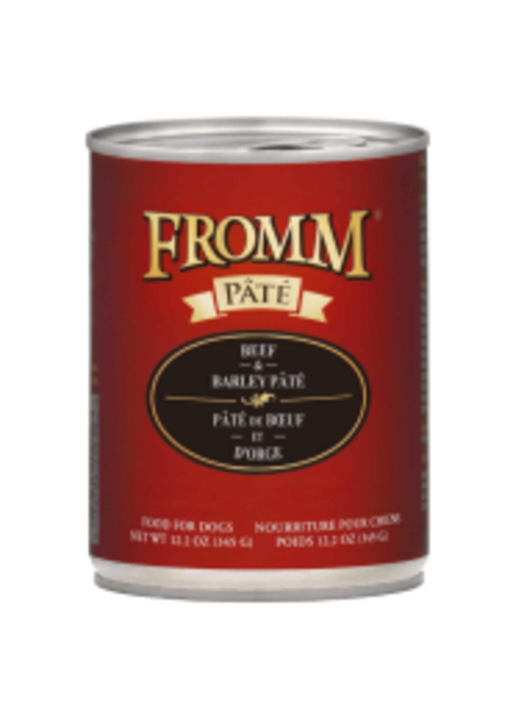 Fromm Family Pet Food Fromm Dog Beef & Barley Pate 12.2oz case 12