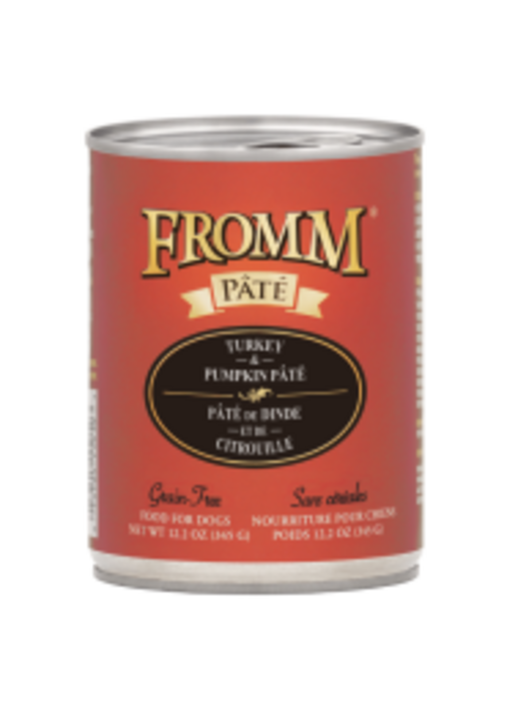 Fromm Family Pet Food Fromm Dog GF Turkey & Pumpkin Pate 12.2oz case 12