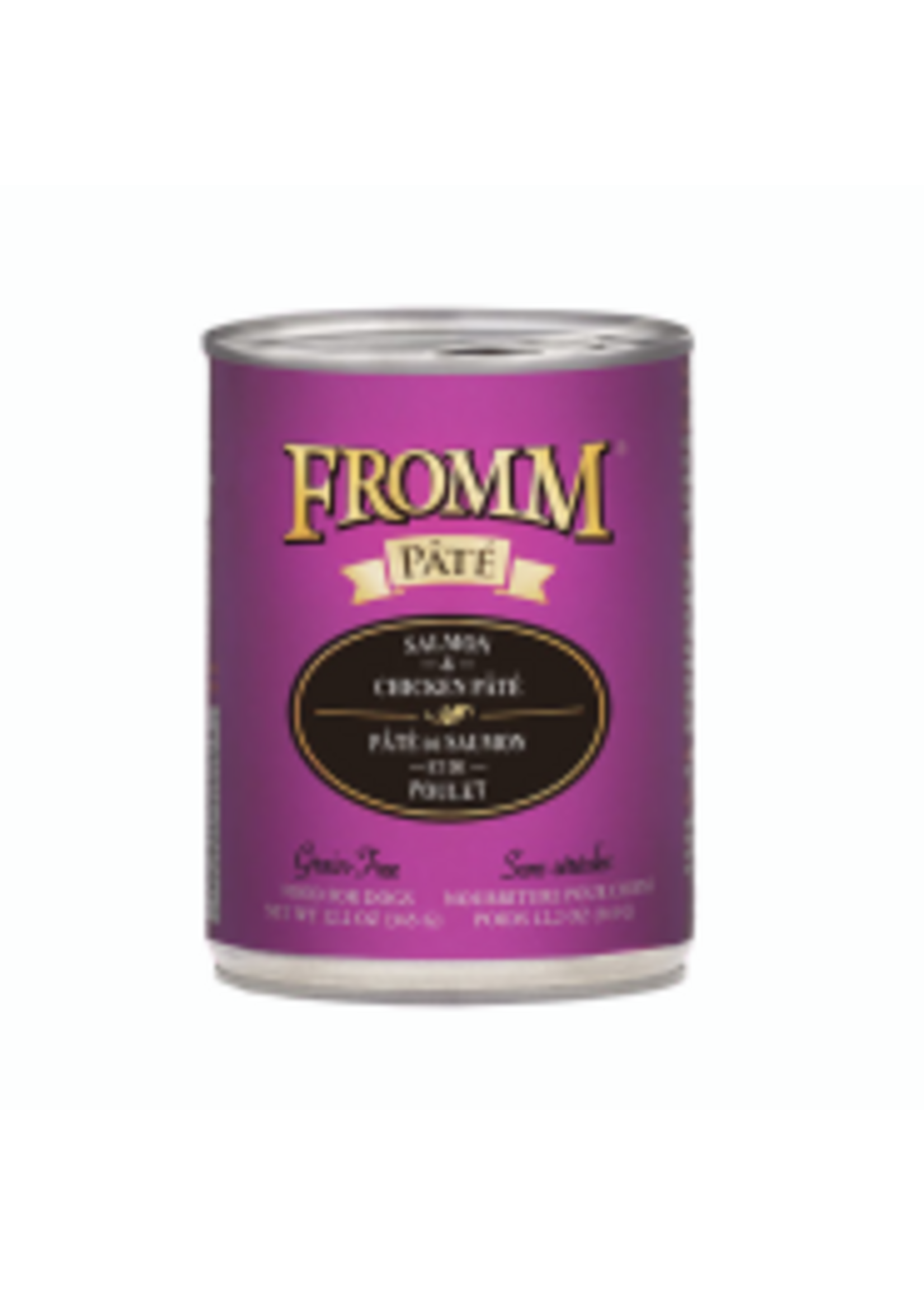 Fromm Family Pet Food Fromm Dog GF Salmon & Chicken Pate 12 oz case 12