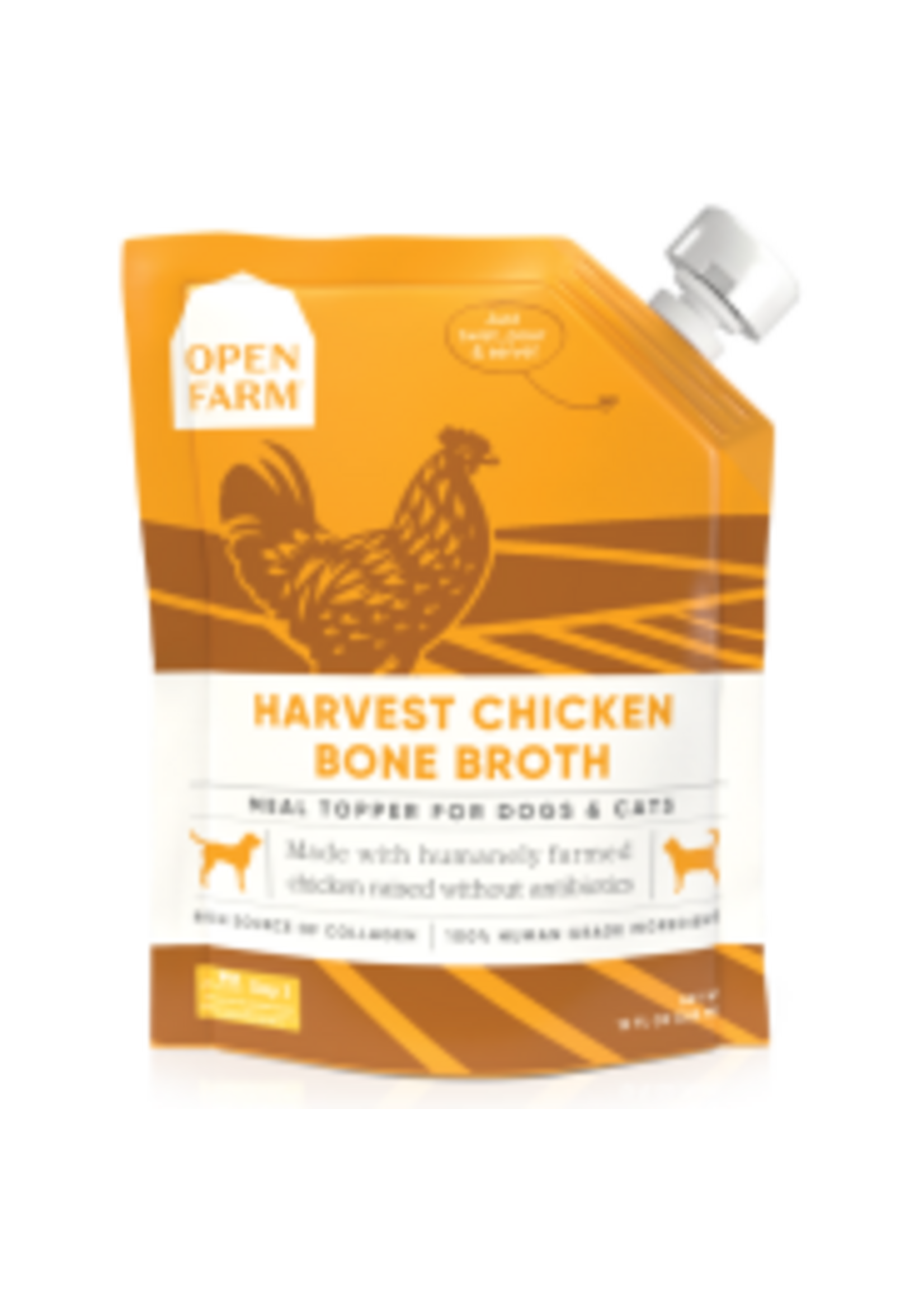 Open Farm Open Farm Dog/Cat Bone Broth Topper Harvest Chicken
