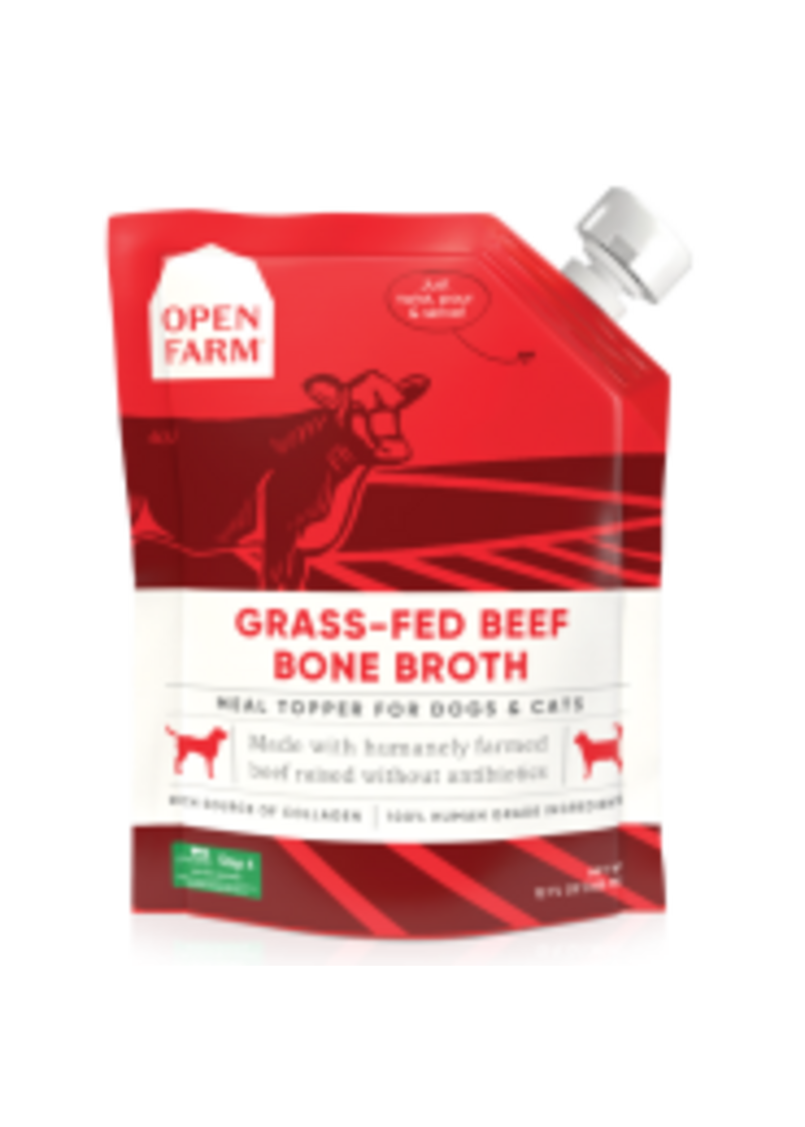 Open Farm Open Farm Dog/Cat Bone Broth Topper Grass-Fed Beef