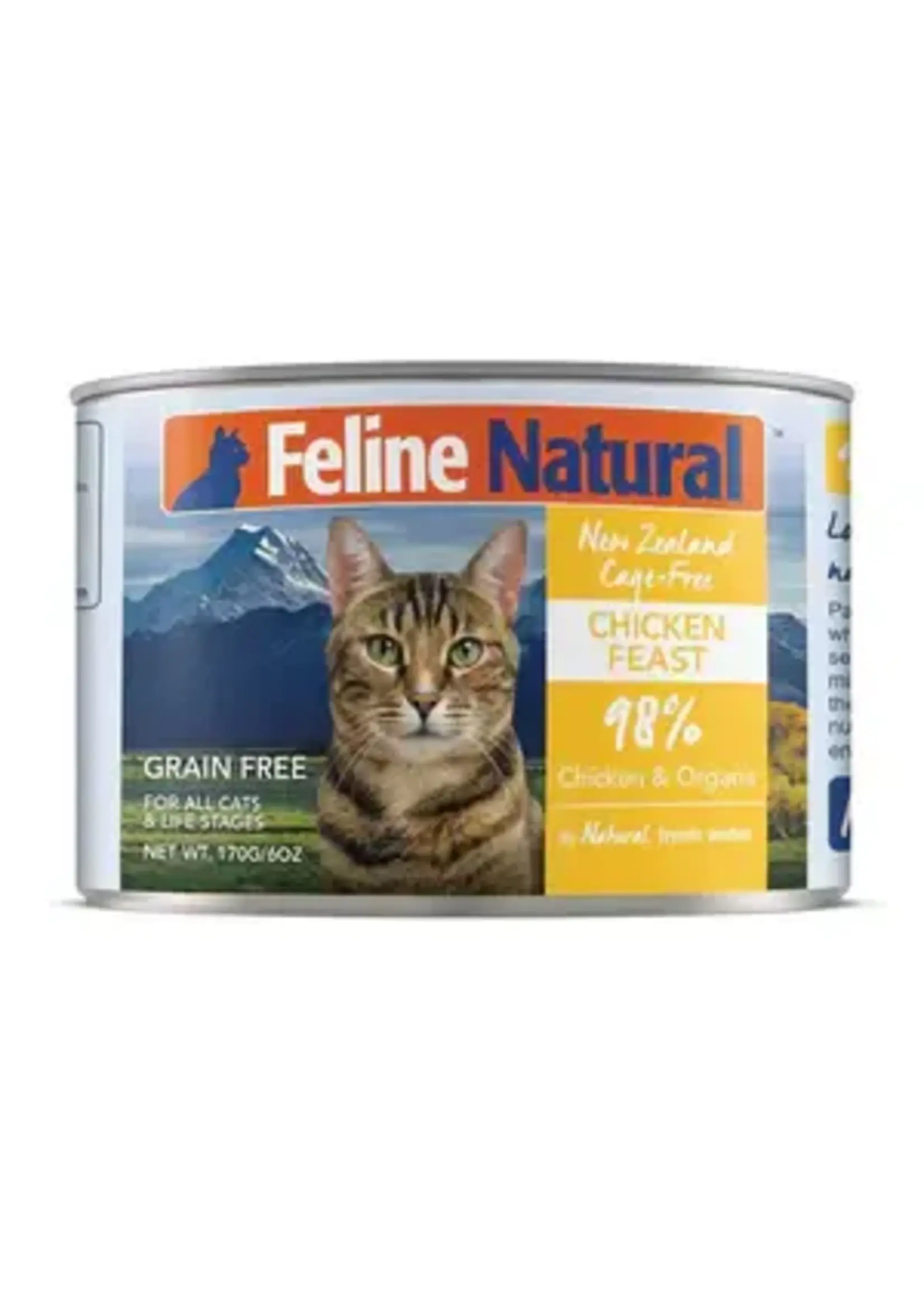 Feline Natural Feline Natural Can 170g / 6oz case of 12 Chicken Feast single