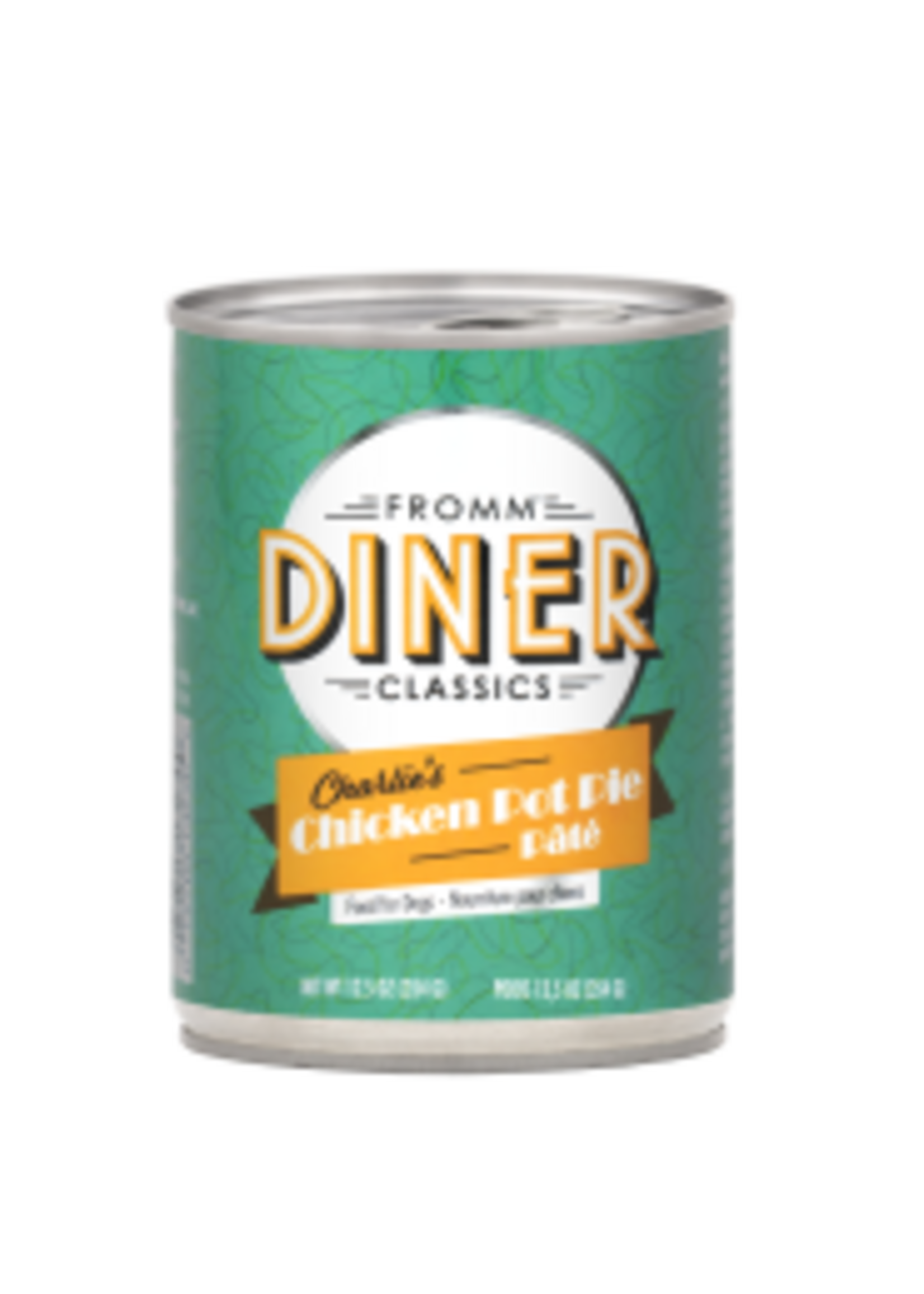 Fromm Family Pet Food Fromm Dog Diner classics Charlie's Chicken Pot Pie Pate 12.5 oz single