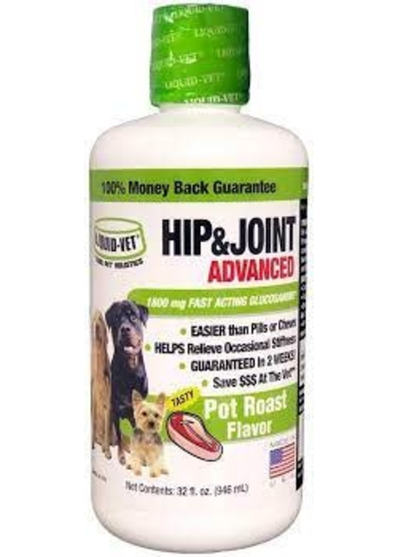 Liquid Vet Hip & Joint Advanced Pot Roast Flavor 32oz