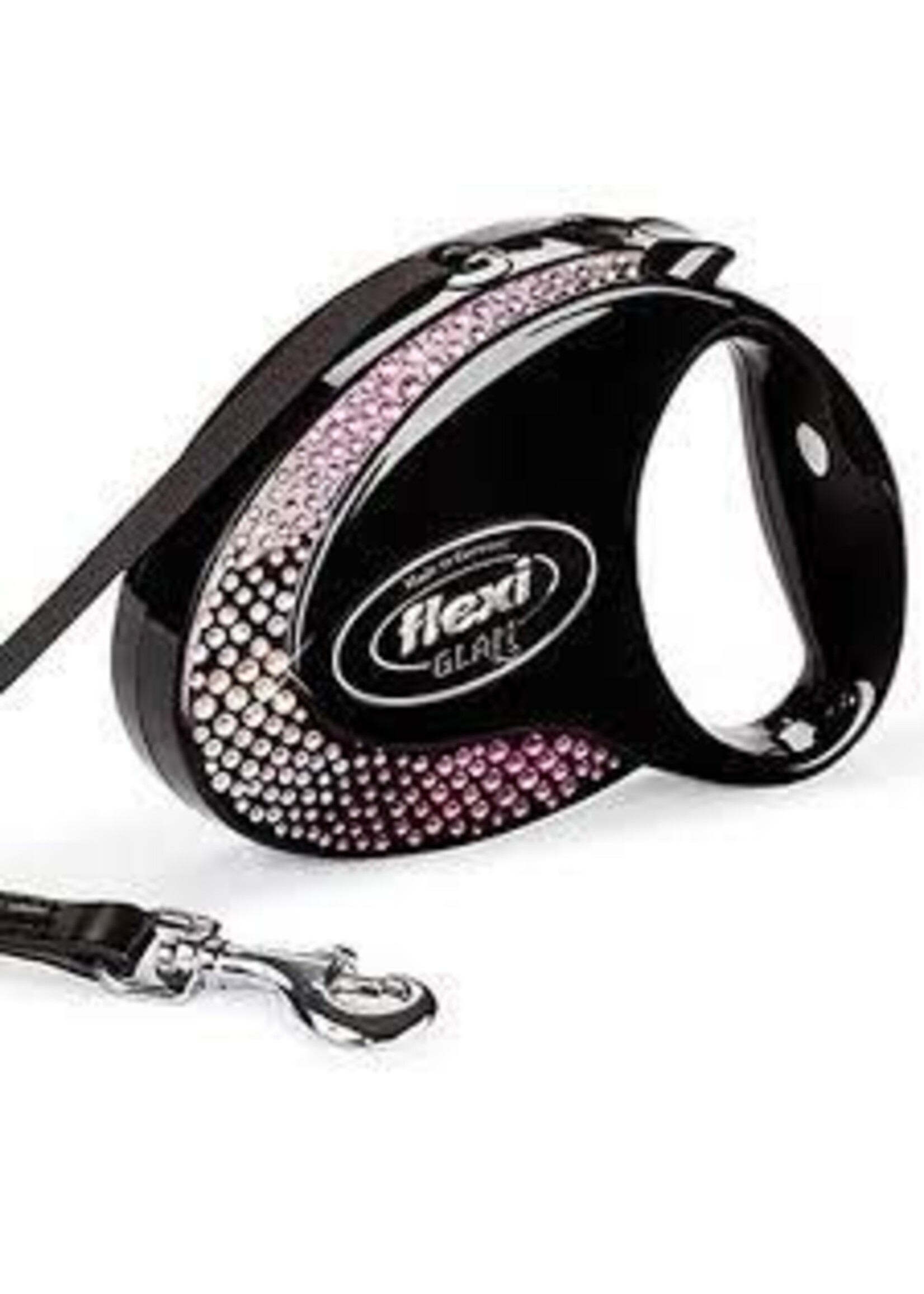Flexi Flexi Glam Composition Retractable Tape Lead w/ Swarovski Crystals