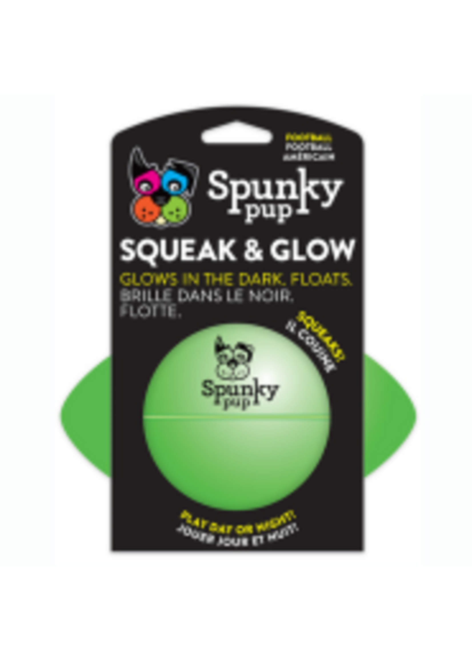 Spunky Pup Spunky Pup Squeak & Glow Football