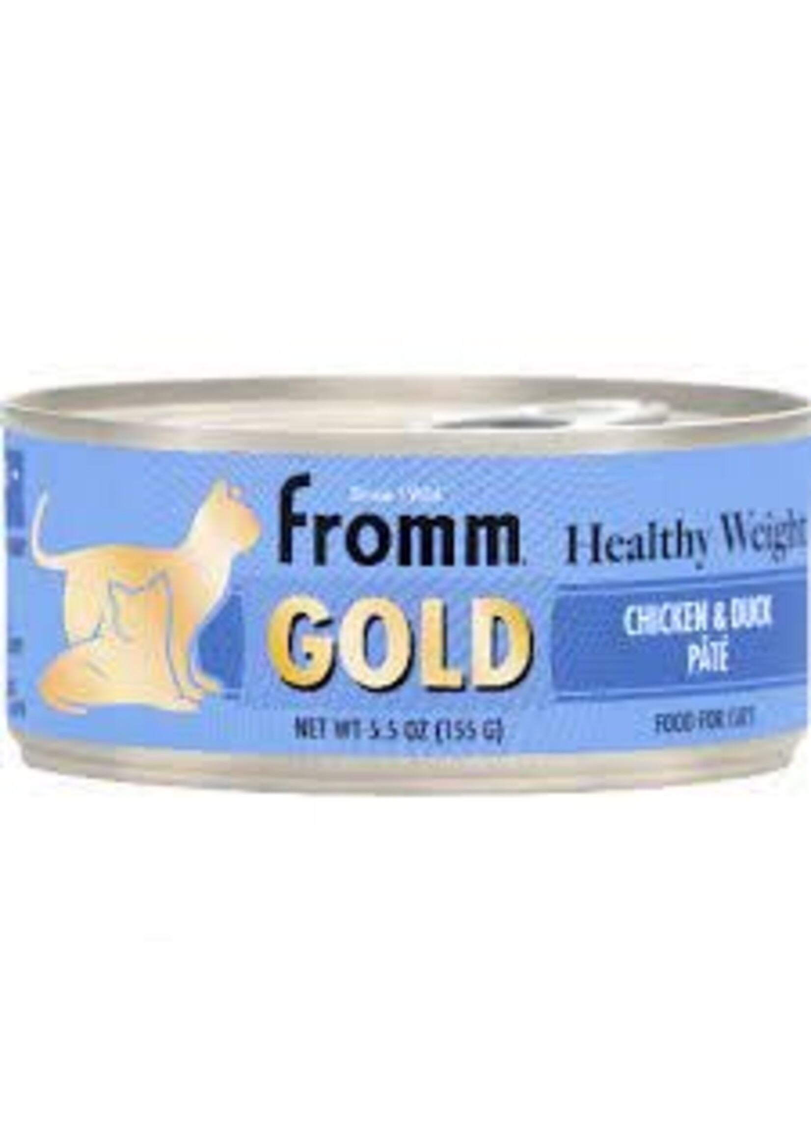 Fromm Family Pet Food Fromm Cat Gold Healthy Weight Chicken & Duck Pate 12/5.5oz