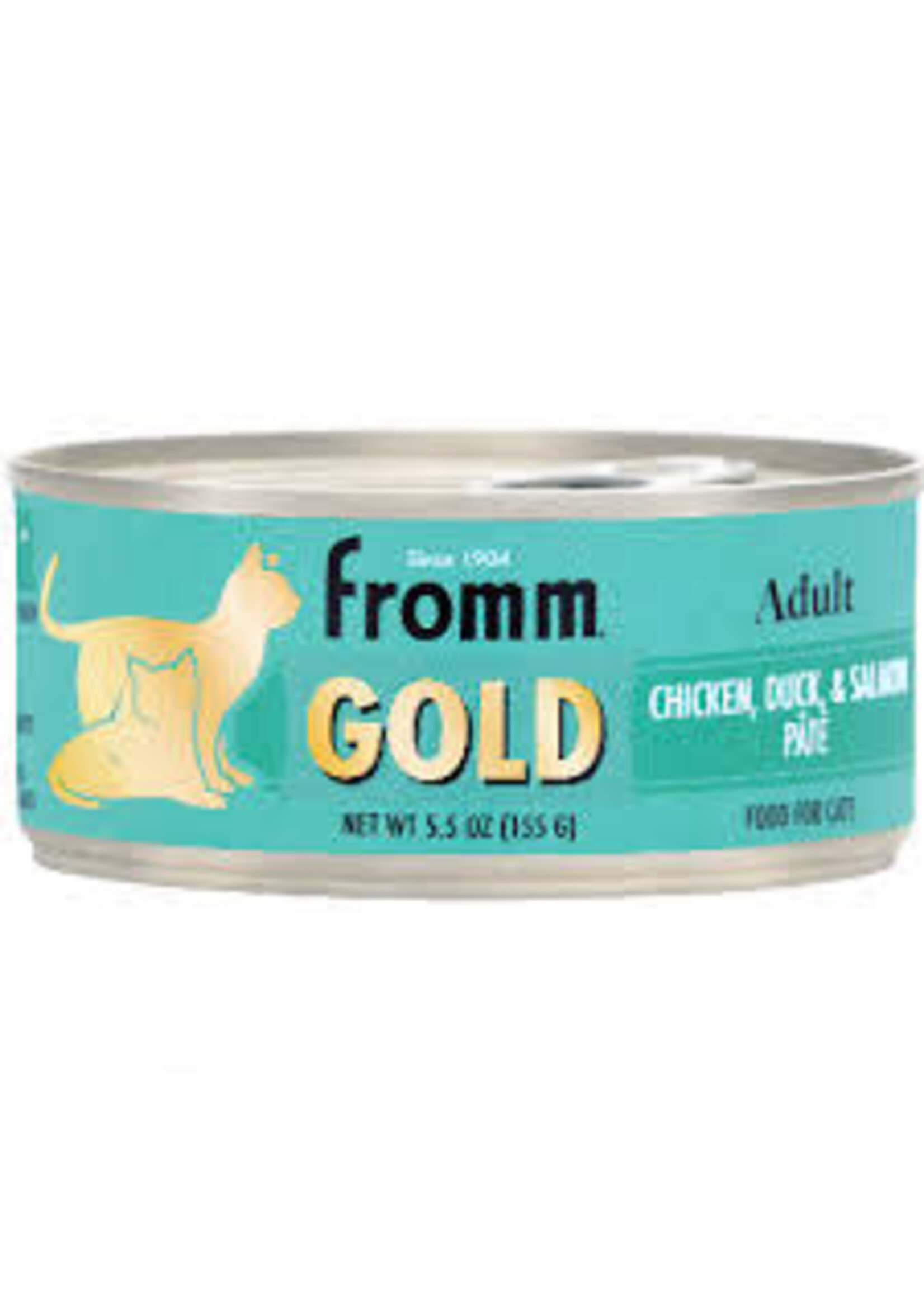 Fromm Family Pet Food Fromm Cat Gold Chicken, Duck & Salmon Pate 12/5.5oz