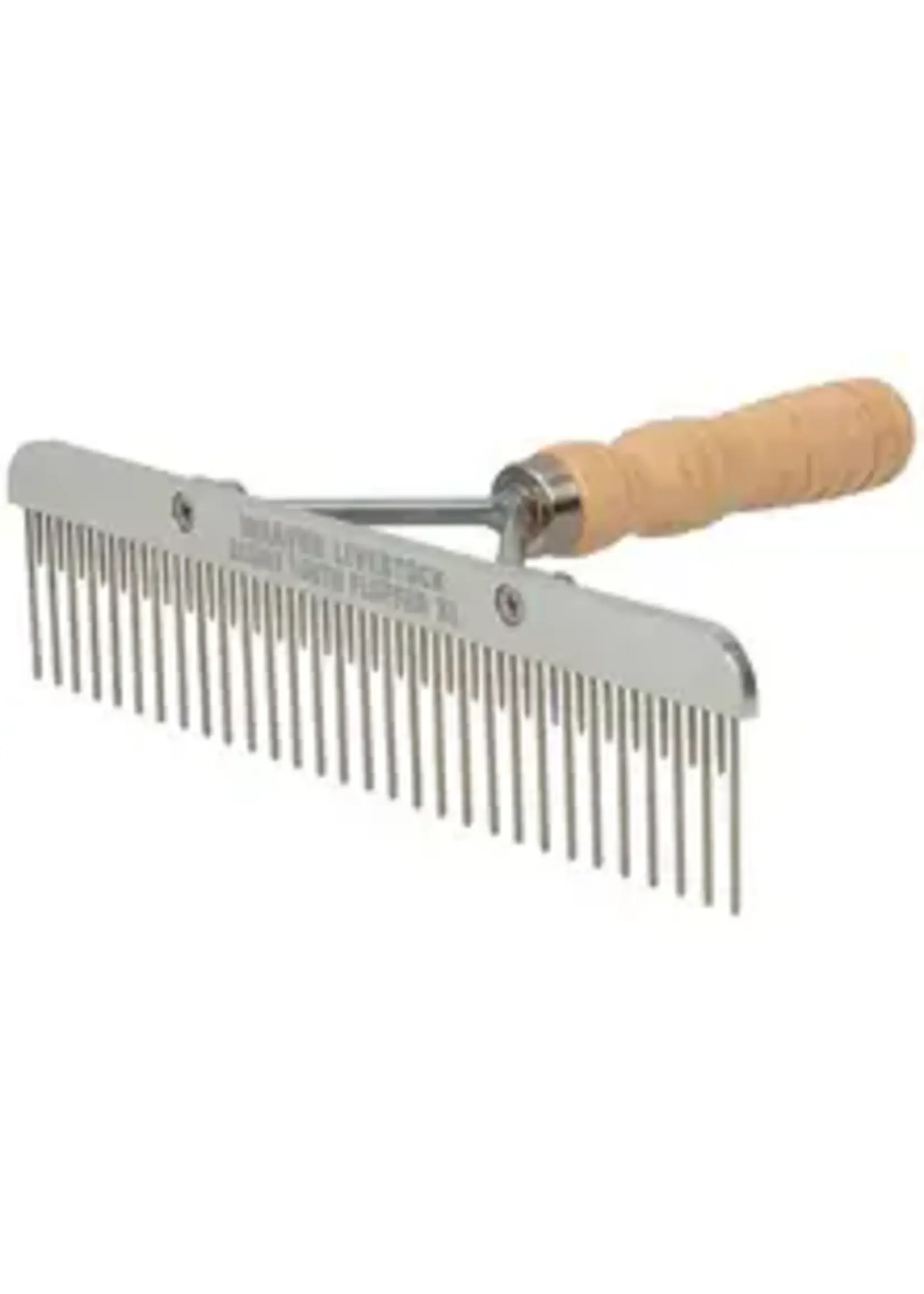 Weaver Livestock Weaver Livestock Blunt Tooth Fluffer Comb w/ Wood Handle Extra Large
