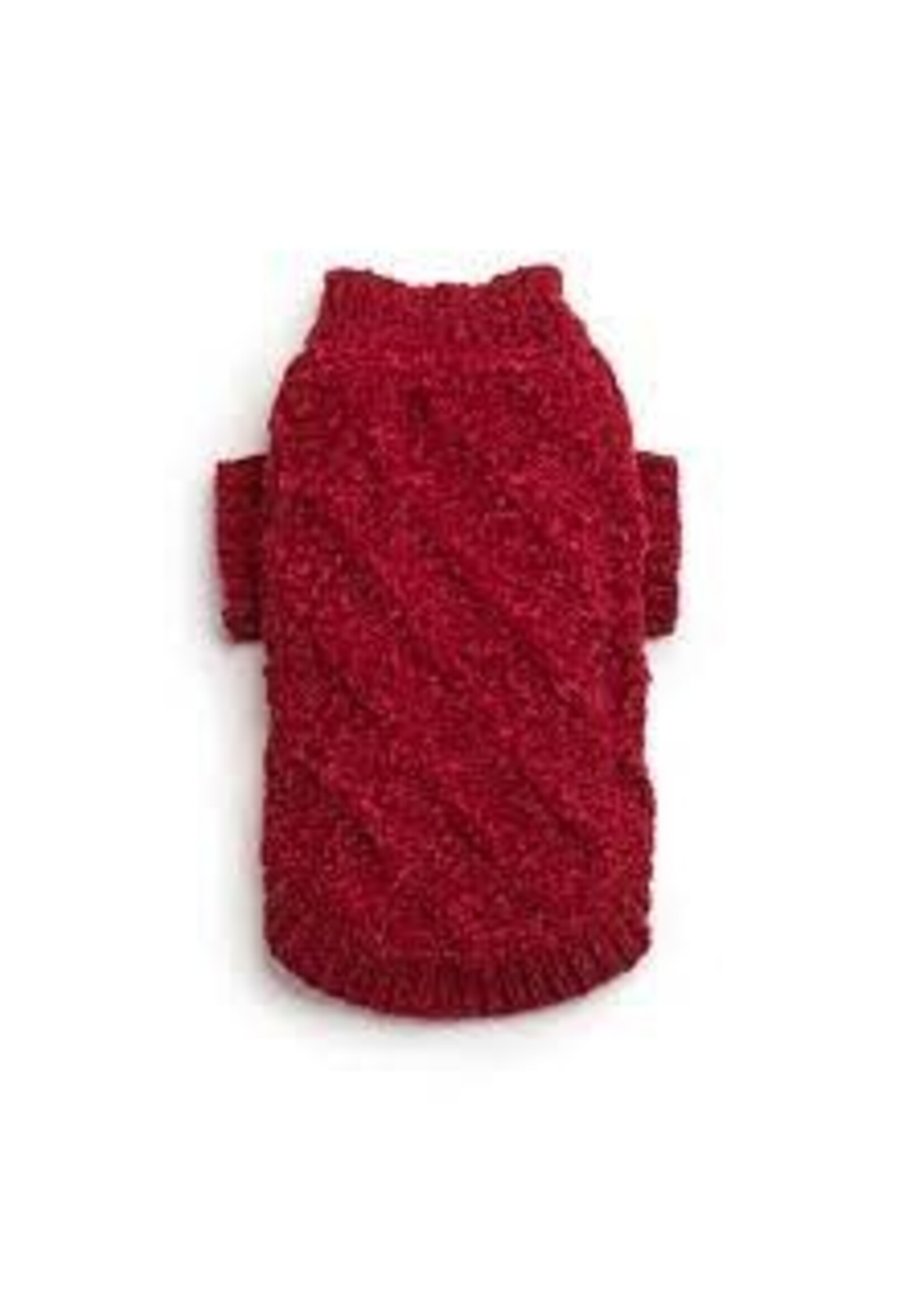 Fabdog Fabdog Chenille Sweater Ruby