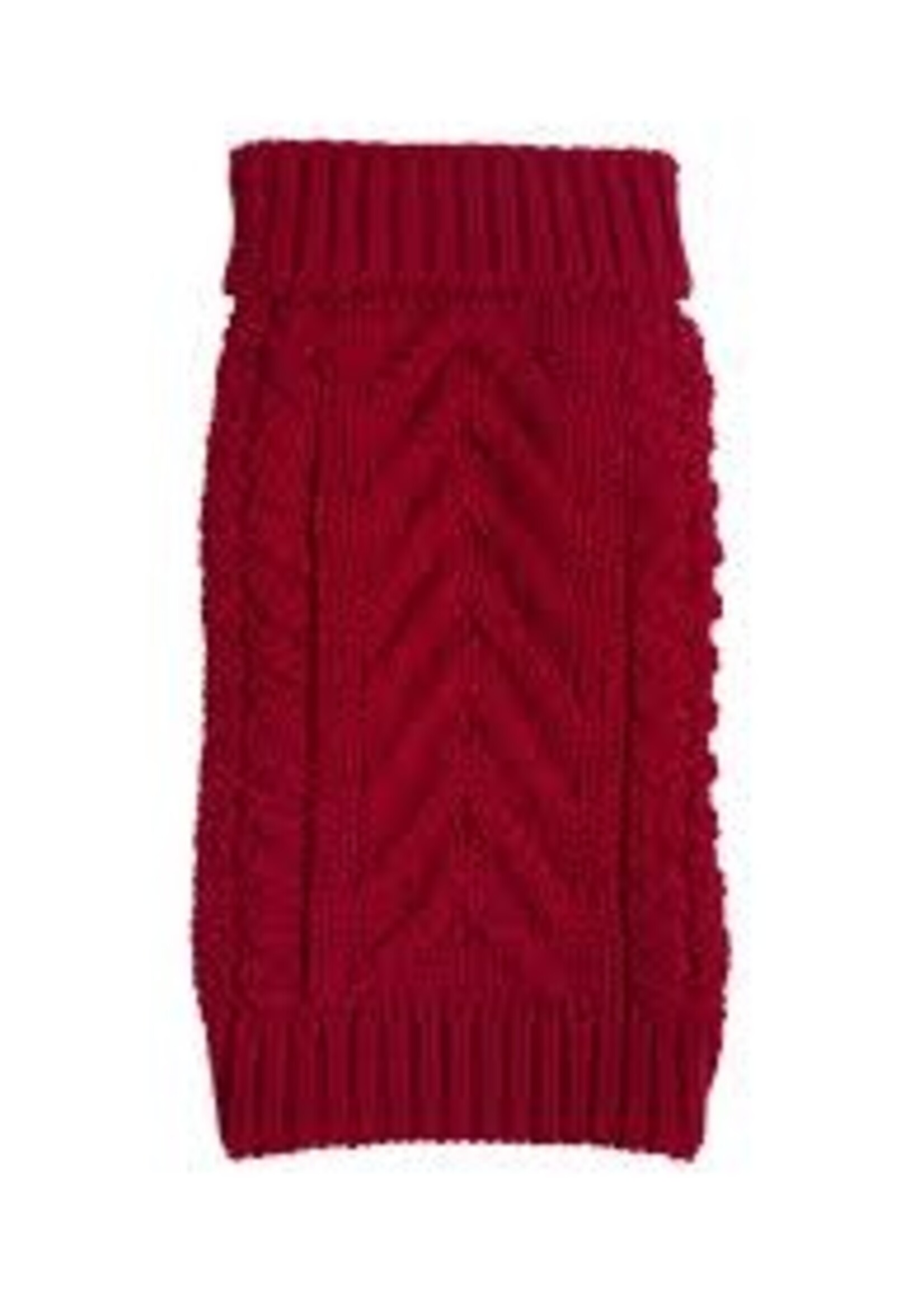 Fabdog Fabdog Chunky Turtleneck Red