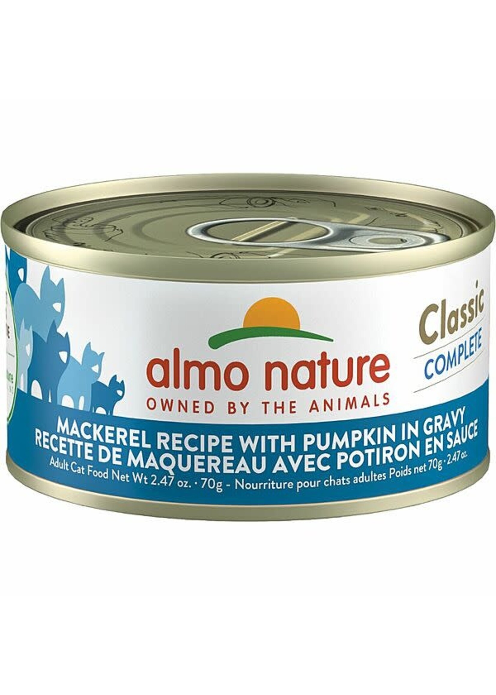 almo Nature almo nature Classic Complete Mackerel w/ Pumpkin in Gravy 70gm case 12