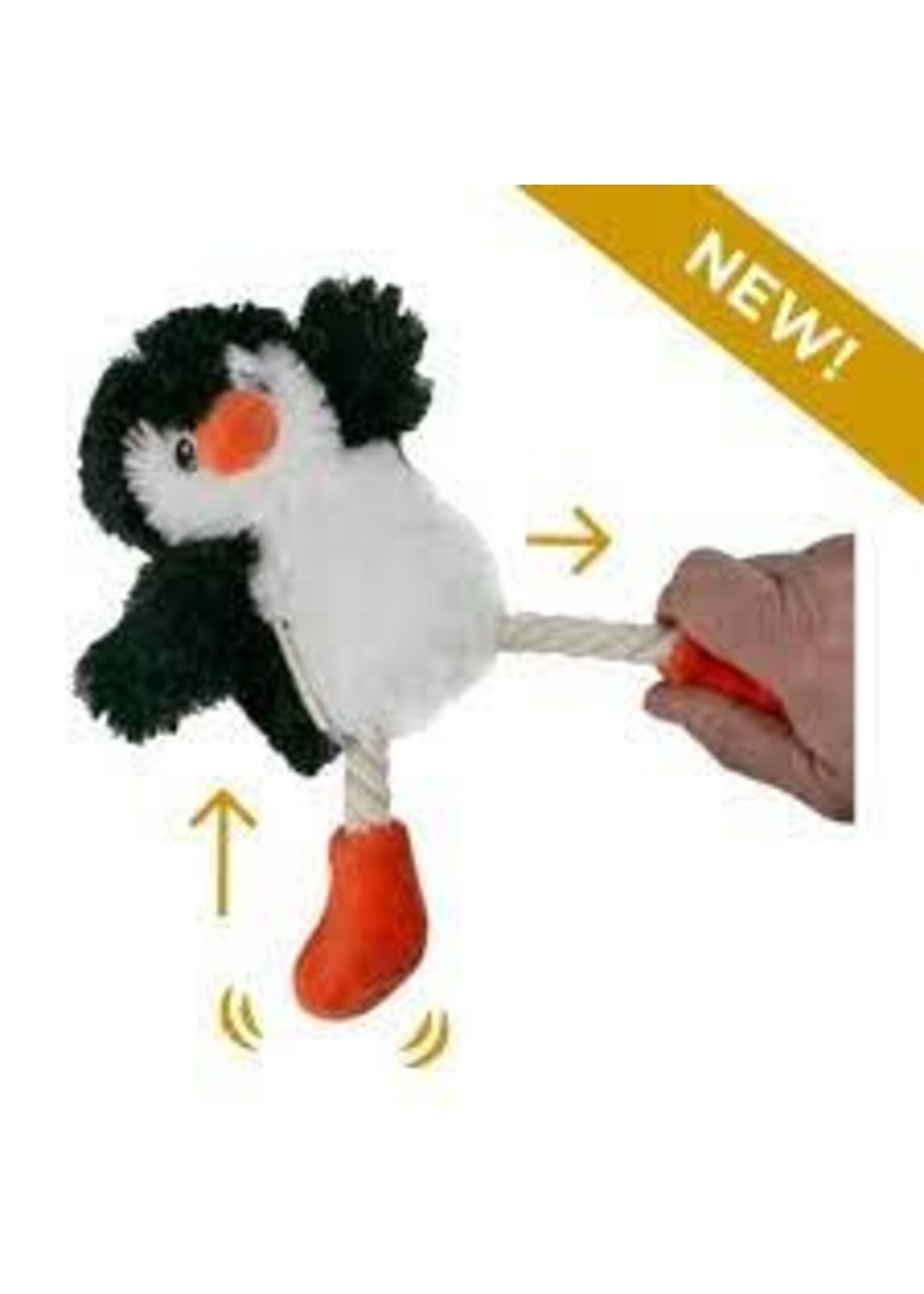 Tall Tails Tall Tails Penguin Pull-Through Rope Tug Dog Toy
