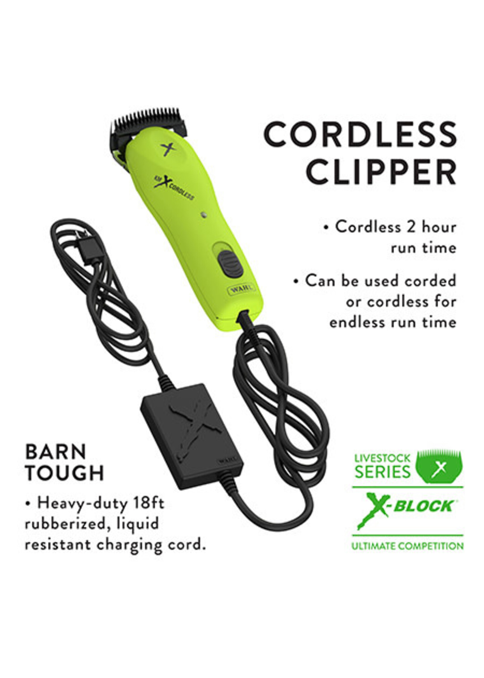 Wahl Wahl KMX + Cordless Clipper 3700-4500 RPMS
