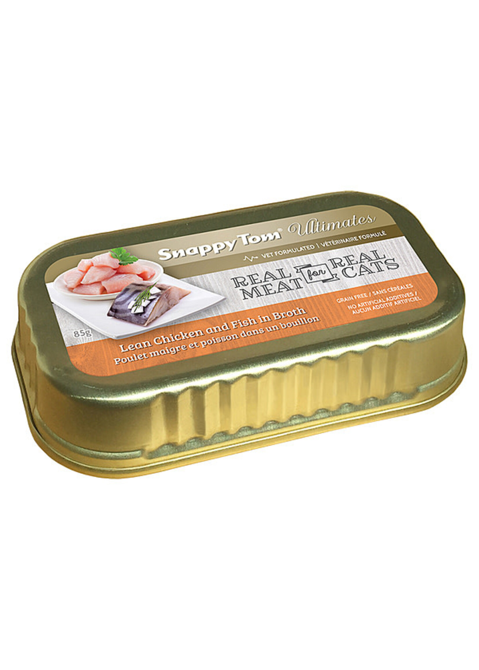 Snappy Tom Snappy Tom Ultimates Lean Chicken & Fish in Broth 12 x 85gm