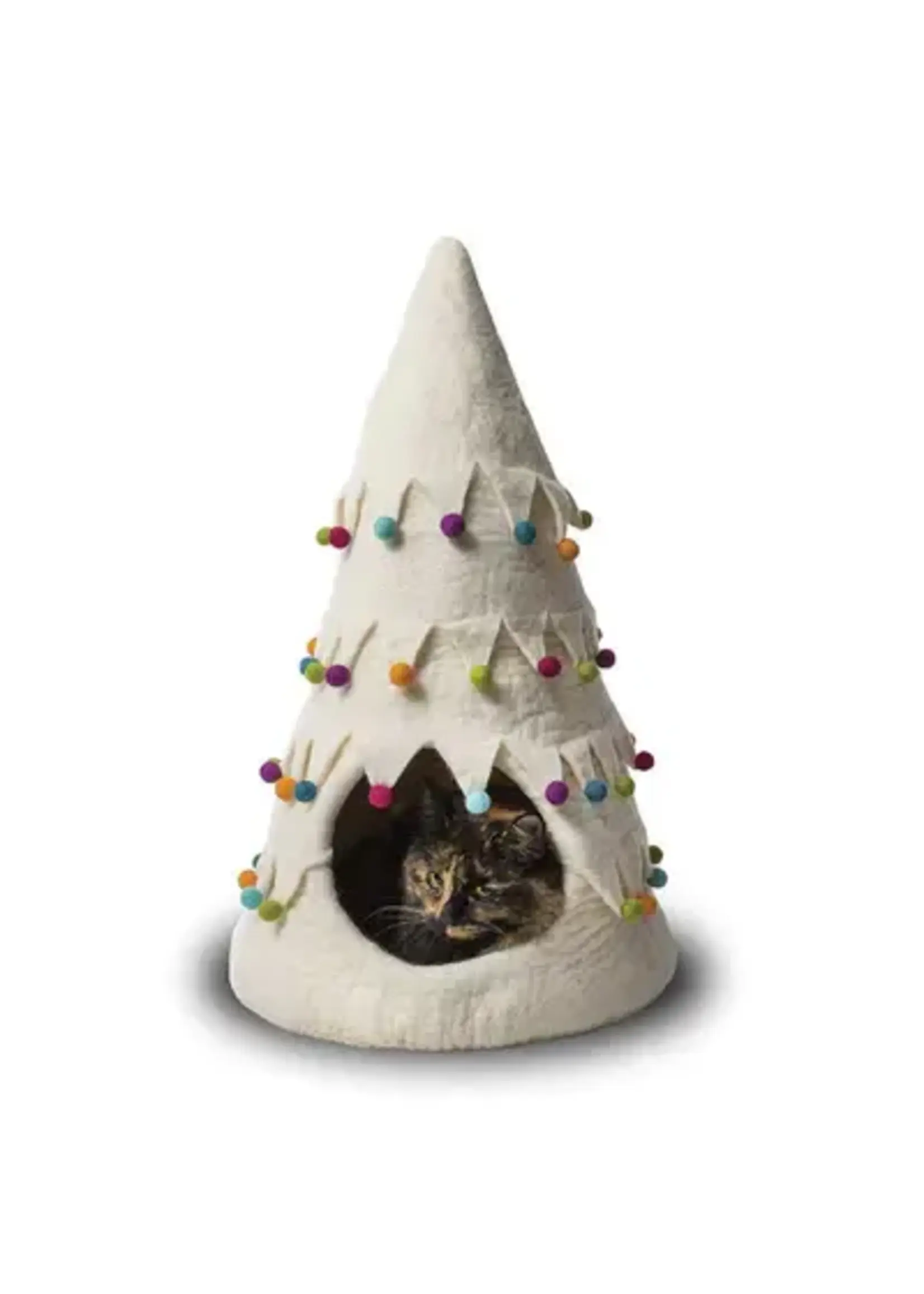 Dharma Dog Karma Cat Dharma Holiday Tree White