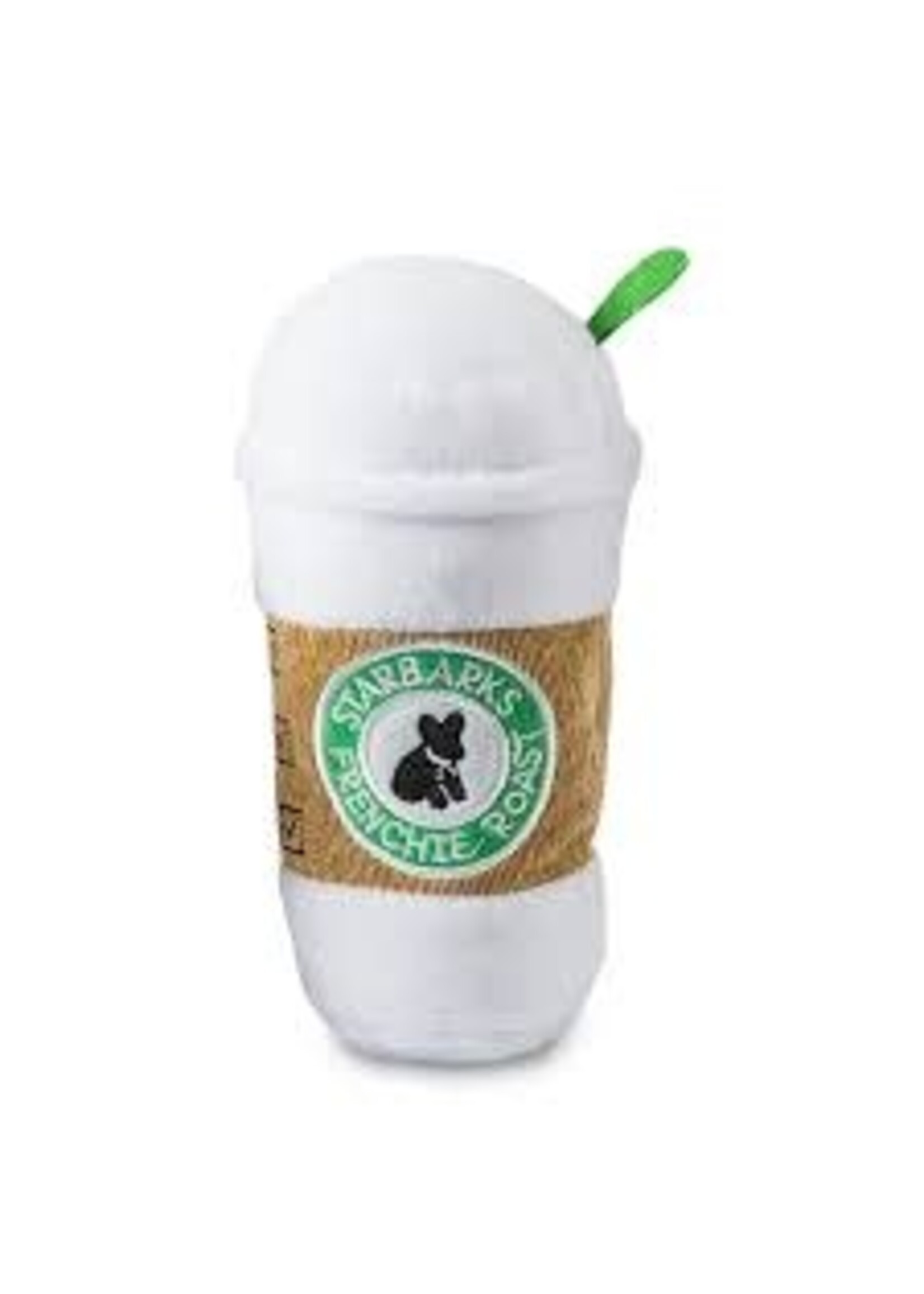Haute Diggity Dog Starbarks Coffee Cup w/Lid Squeaker Dog Toy