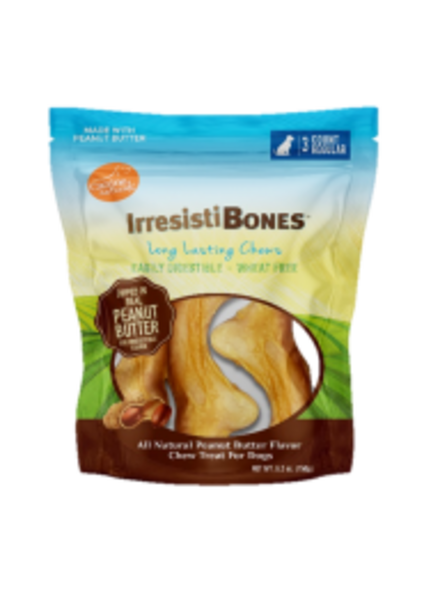 Canine Naturals Hide Free Canine Naturals IrresistiBones Peanut Butter 4.5"