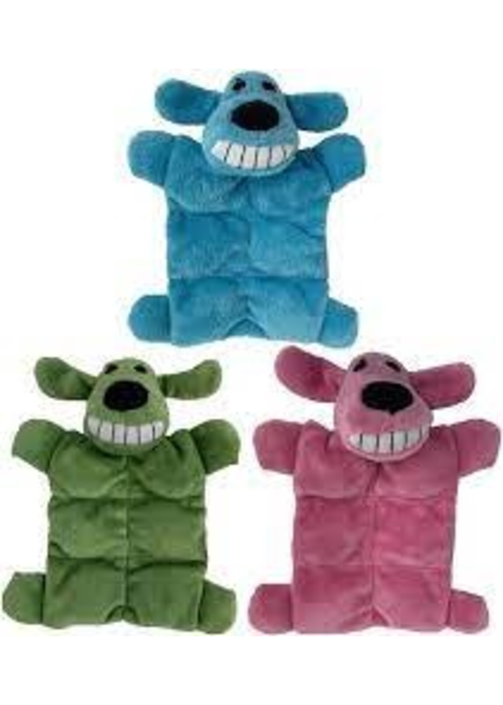 Multipet Multipet Minipet Loofa Squeaker Mat 6" Assorted